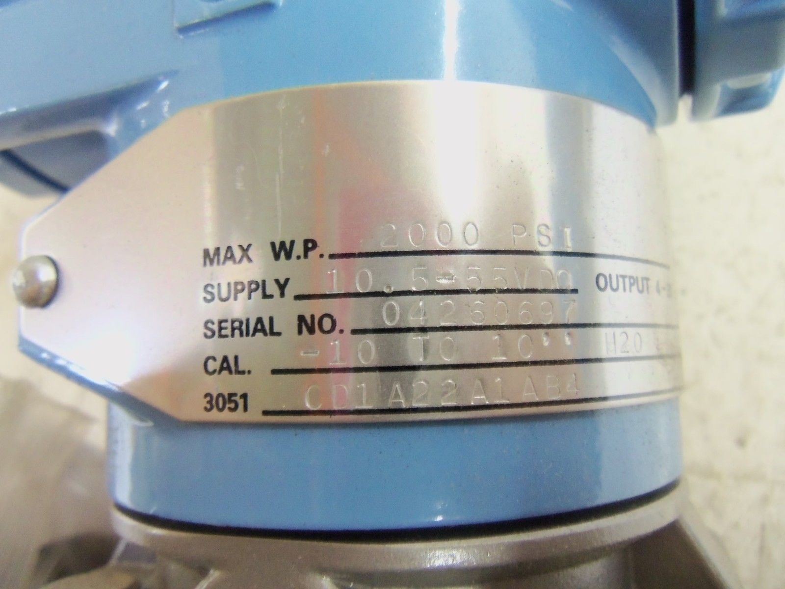 ROSEMOUNT 3051CD1A22A1AB4 PRESSURE TRANSMITTER UNMP