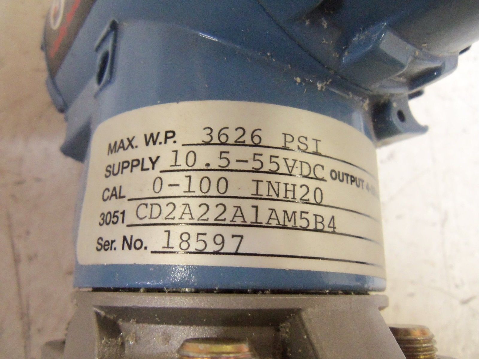 ROSEMOUNT 3051CD2A22A1AM5B4 TRANSMITTER UNMP