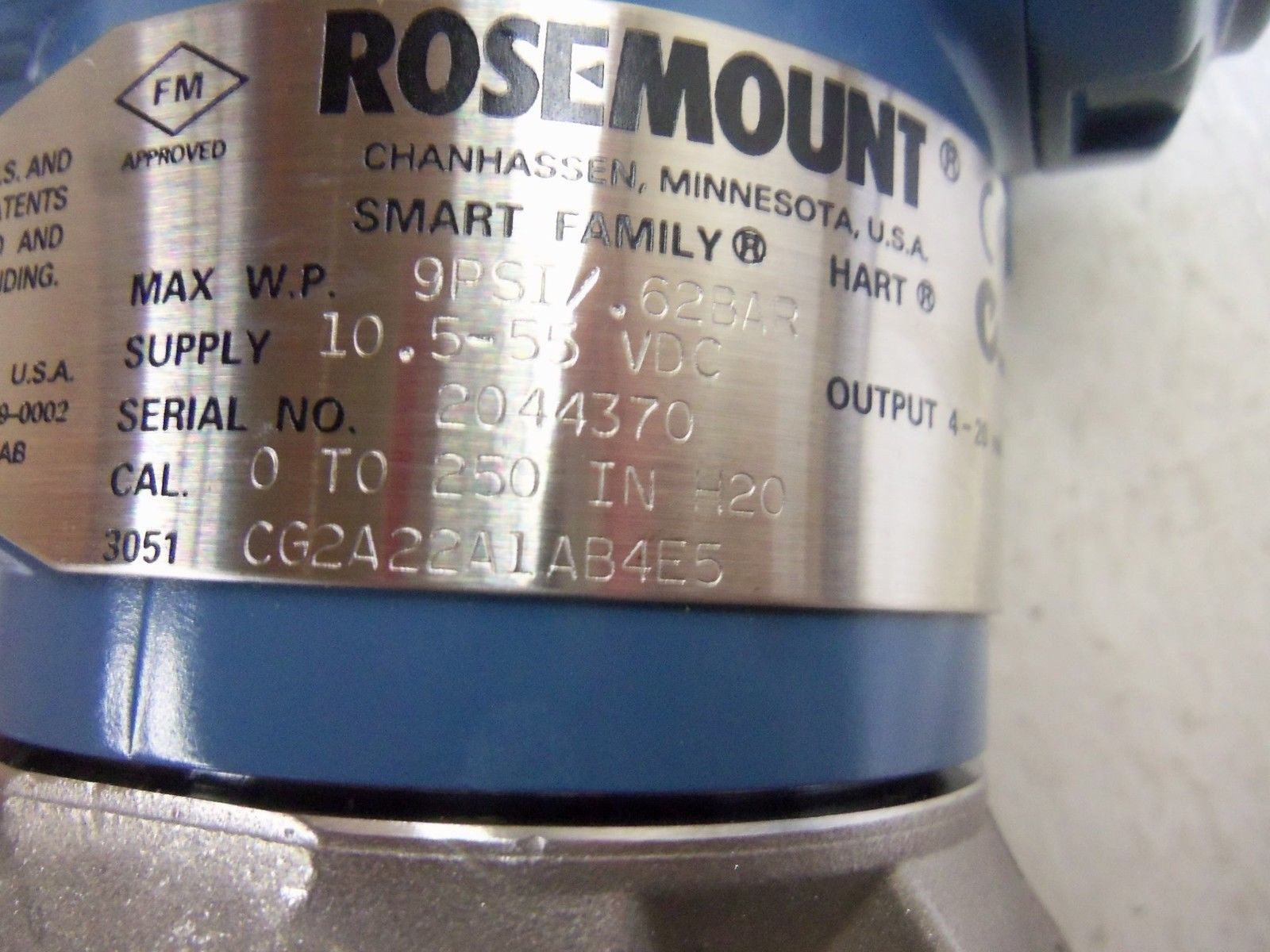 ROSEMOUNT 3051CG2A22A1AB4E5 TRANSMITTER NSMP