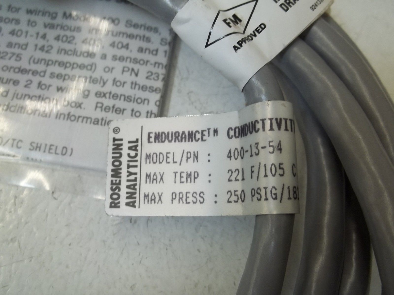 ROSEMOUNT 400-13-54 ENDURANCE CONDUCTIVITY SENSOR UNMP