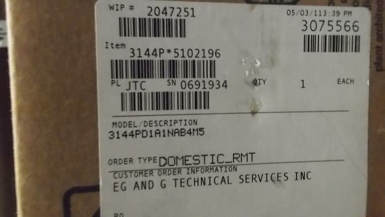 ROSEMOUNT TEMPERATURE TRANSMITTER D1A1NAB4M5 NSMP