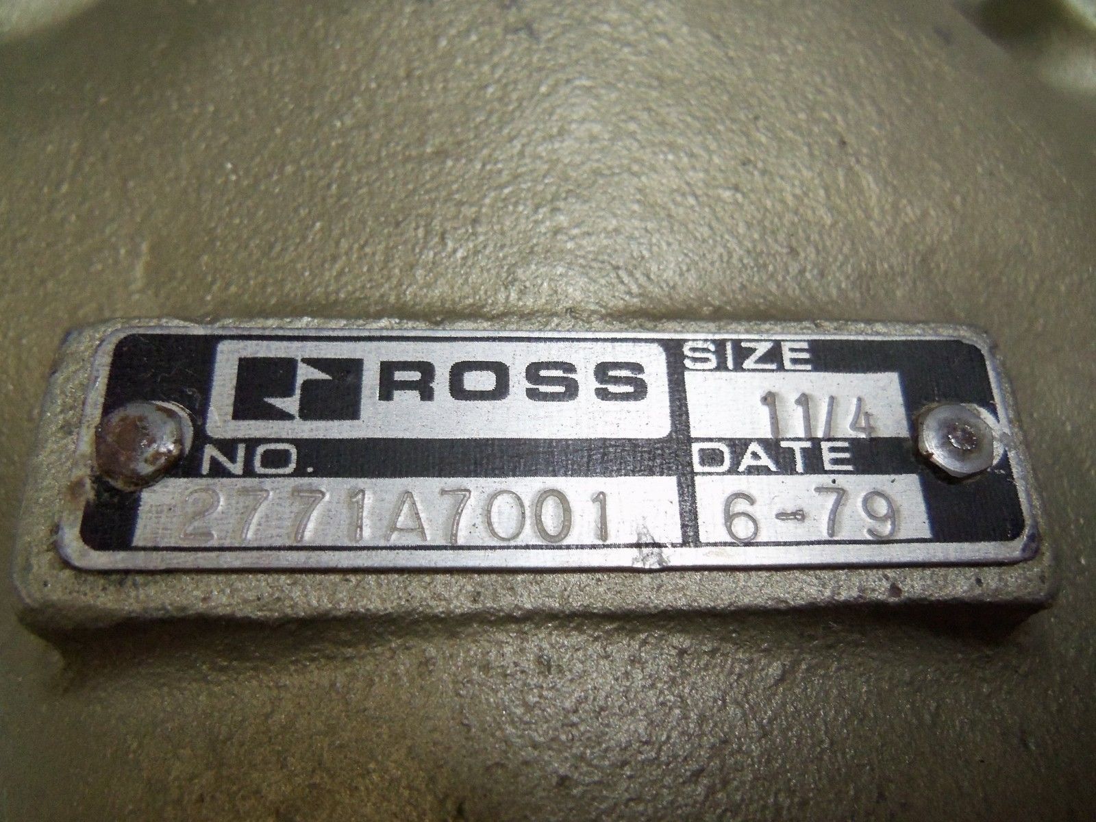 ROSS 2771A7001 HYDRAULIC VALVE NSNP