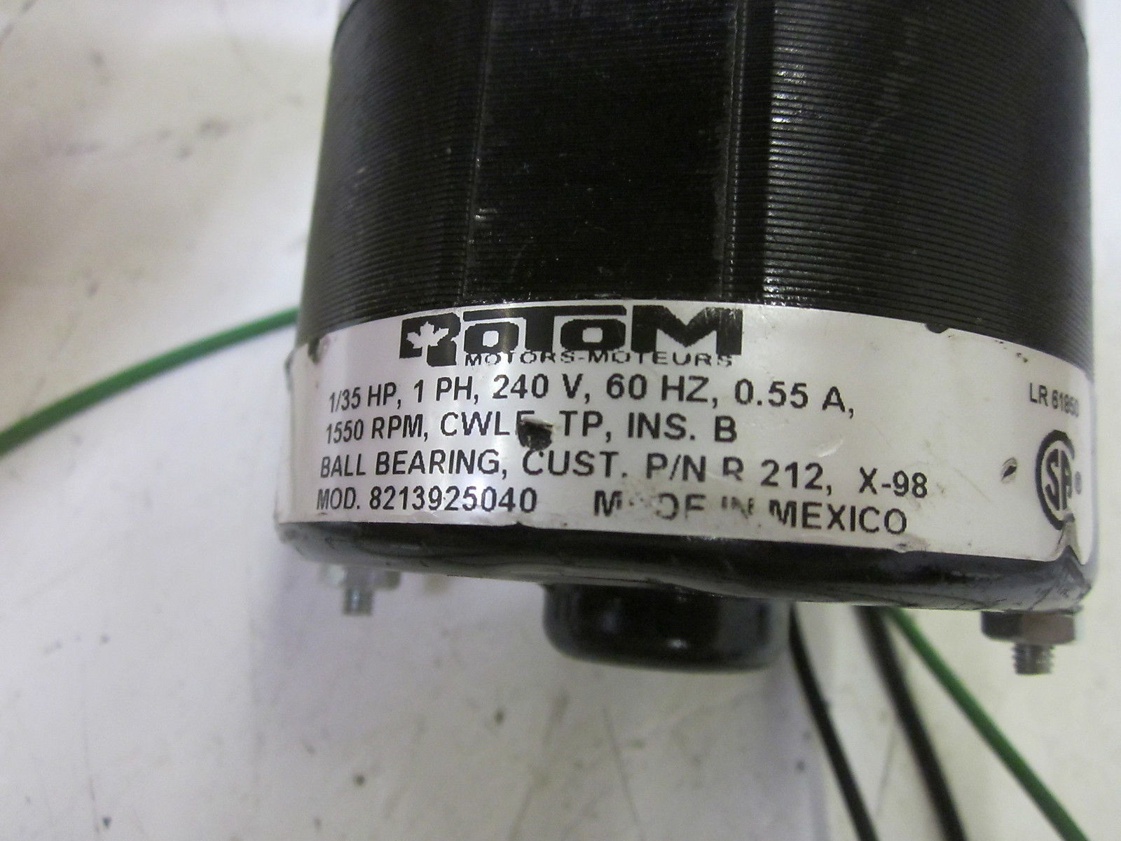 ROTOM R212, X-98 MODEL 8213925040 240V UNMP