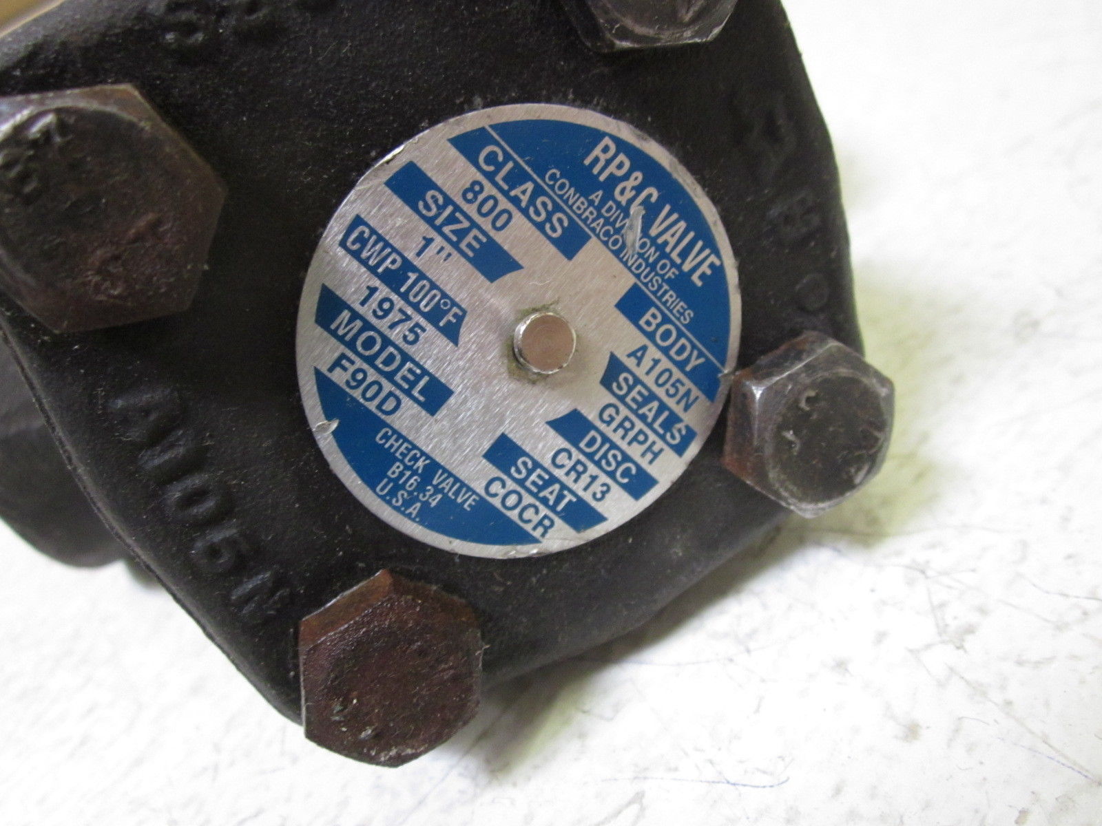 RP&C 800-A105N SIZE 1 VALVE UNMP