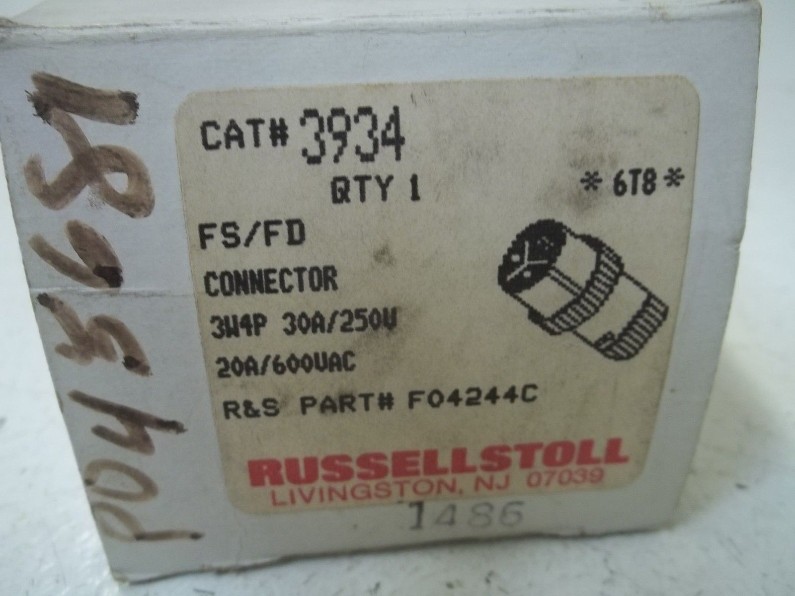 RUSSELLSTOLL 3934 CONNECTOR *NEW IN BOX*