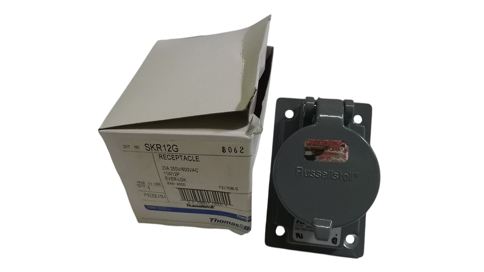 RUSSELL STOLL RECEPTACLE SKR12G NSMP