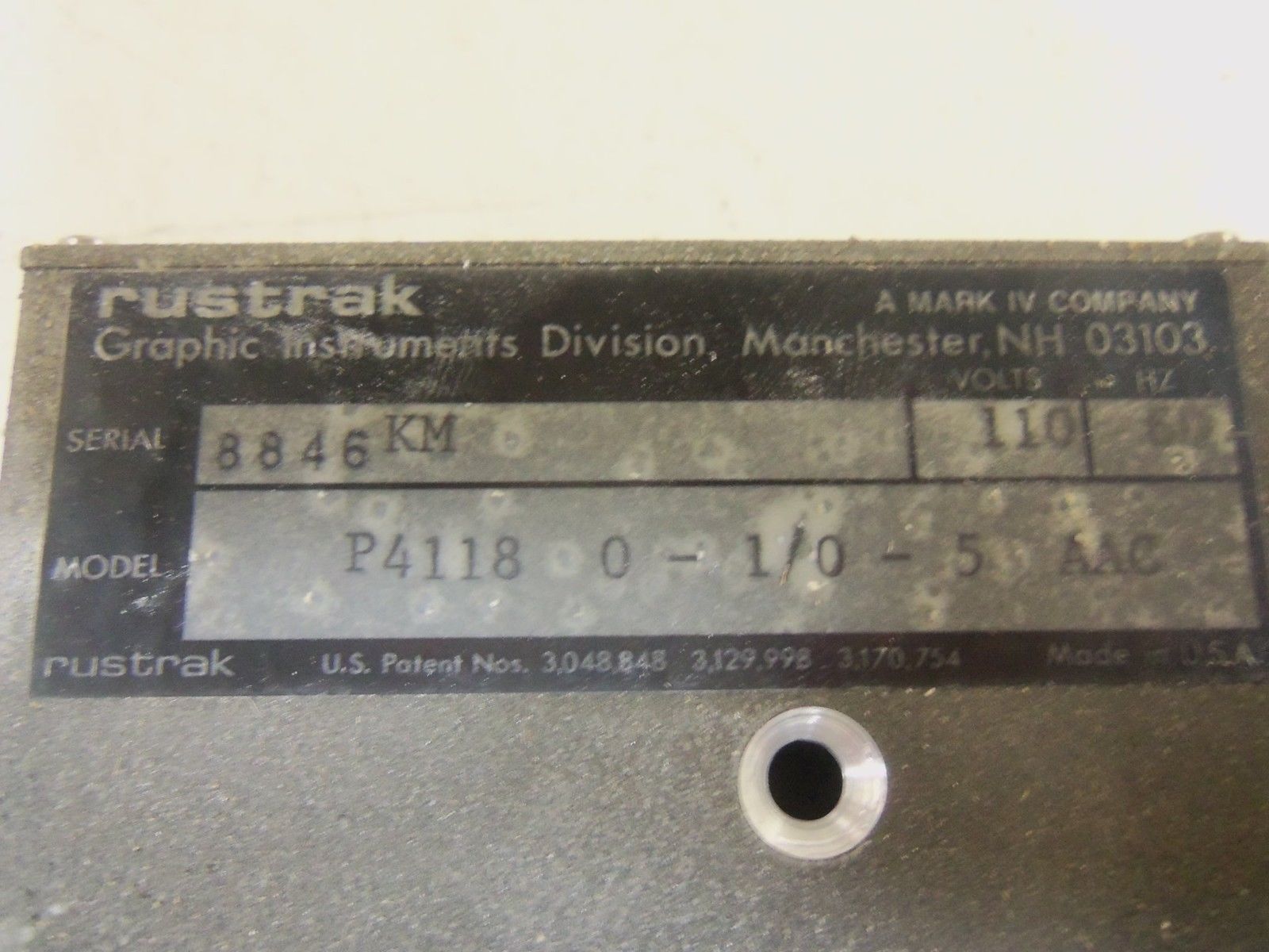 RUSTRAK P4118 SIGNAL COND UNMP
