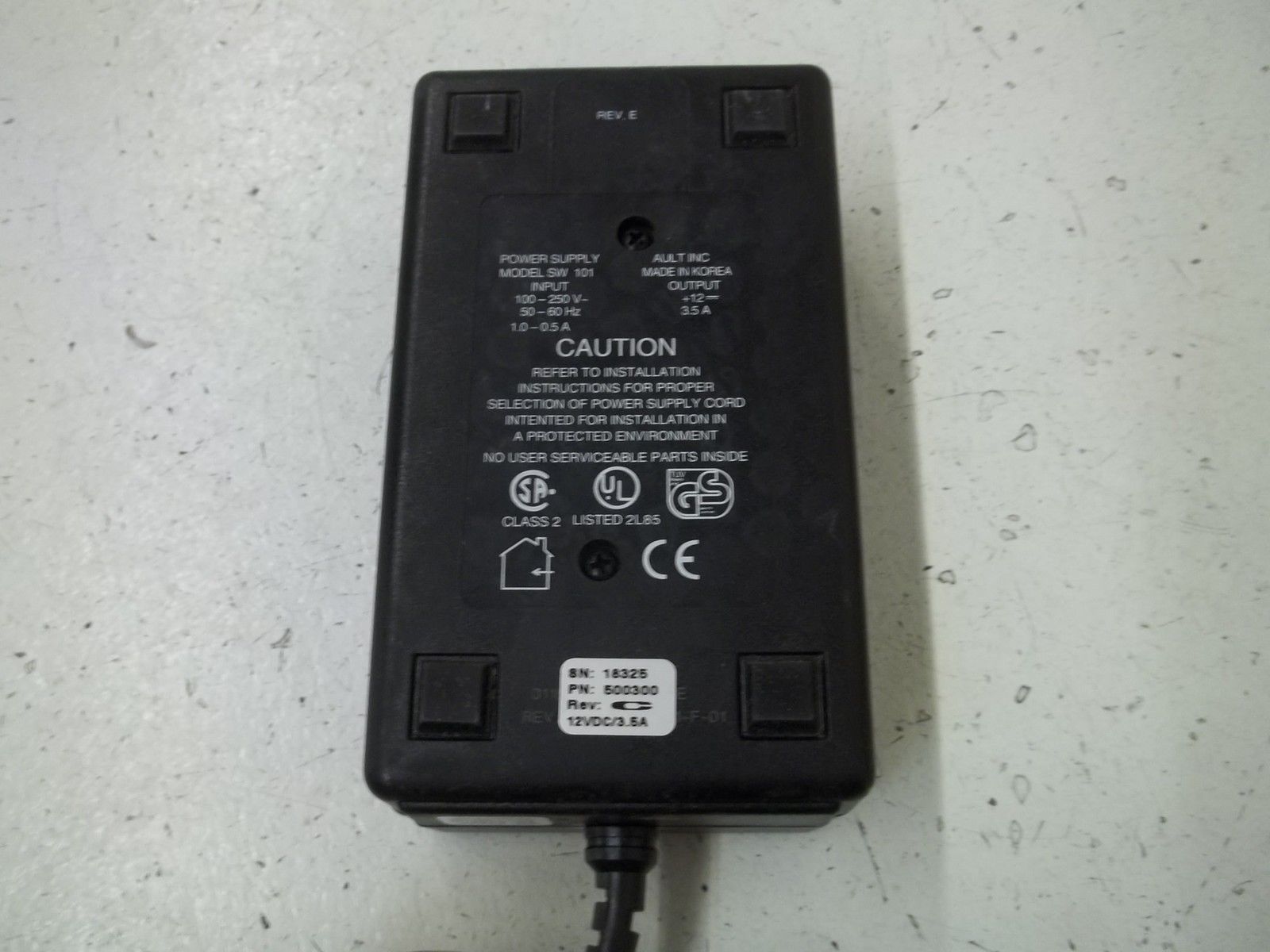 RVSI 500300 MODEL SW101 POWER SUPPLY UNMP