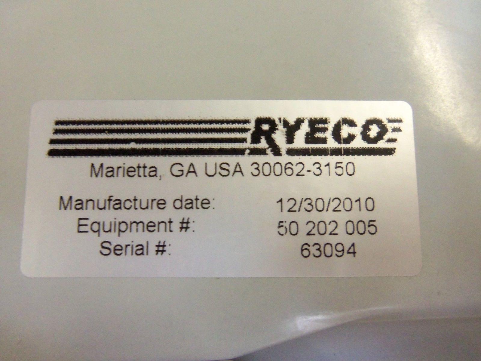RYECO 50 202 005 SENSOR UNMP