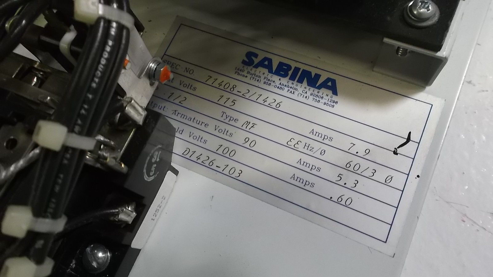 SABINA 71408-2/1426 UNMP