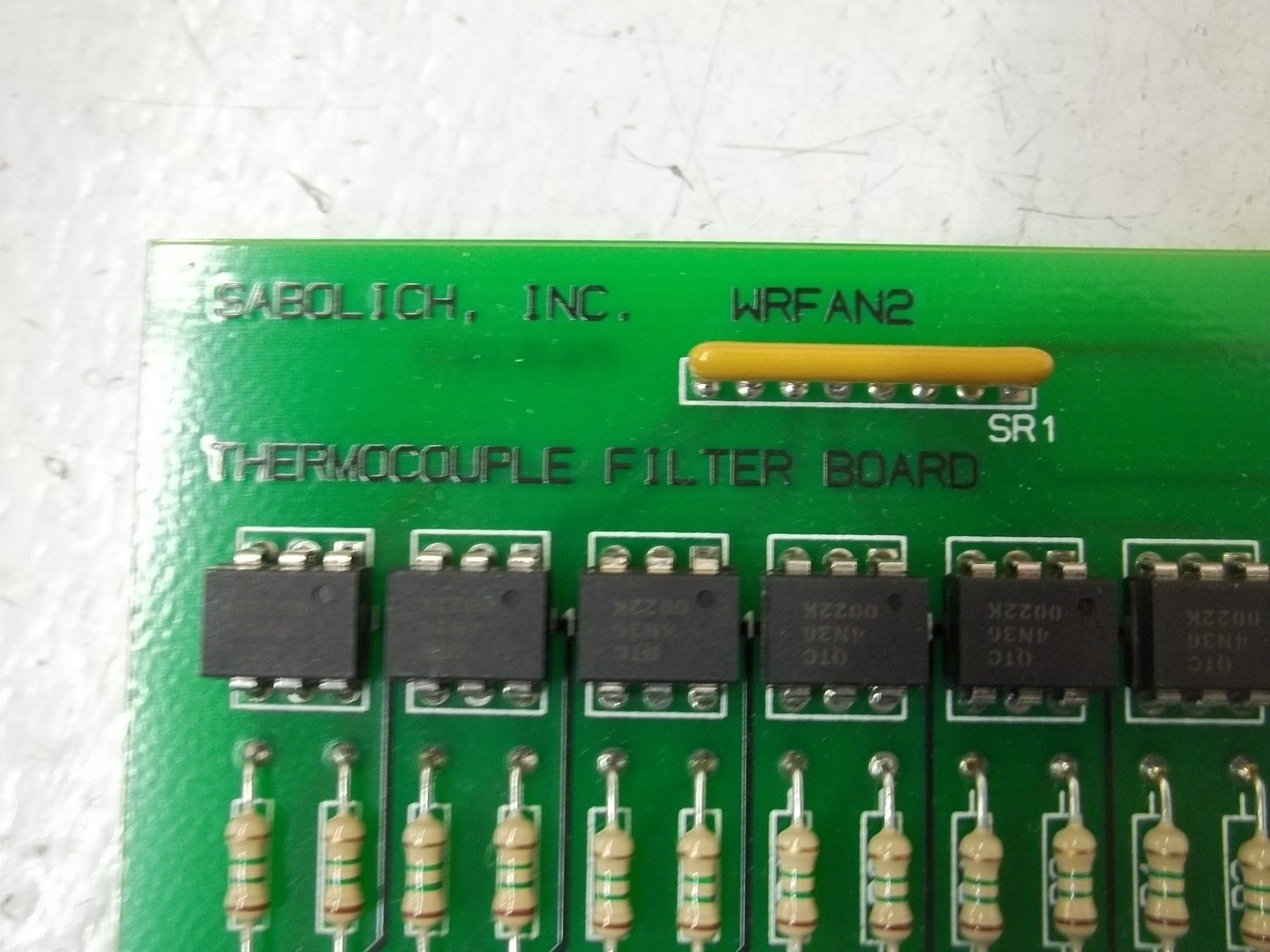 SABOLICH INC. WRFAN2 THERMOCOUPLE FILTER BOARD NSNP