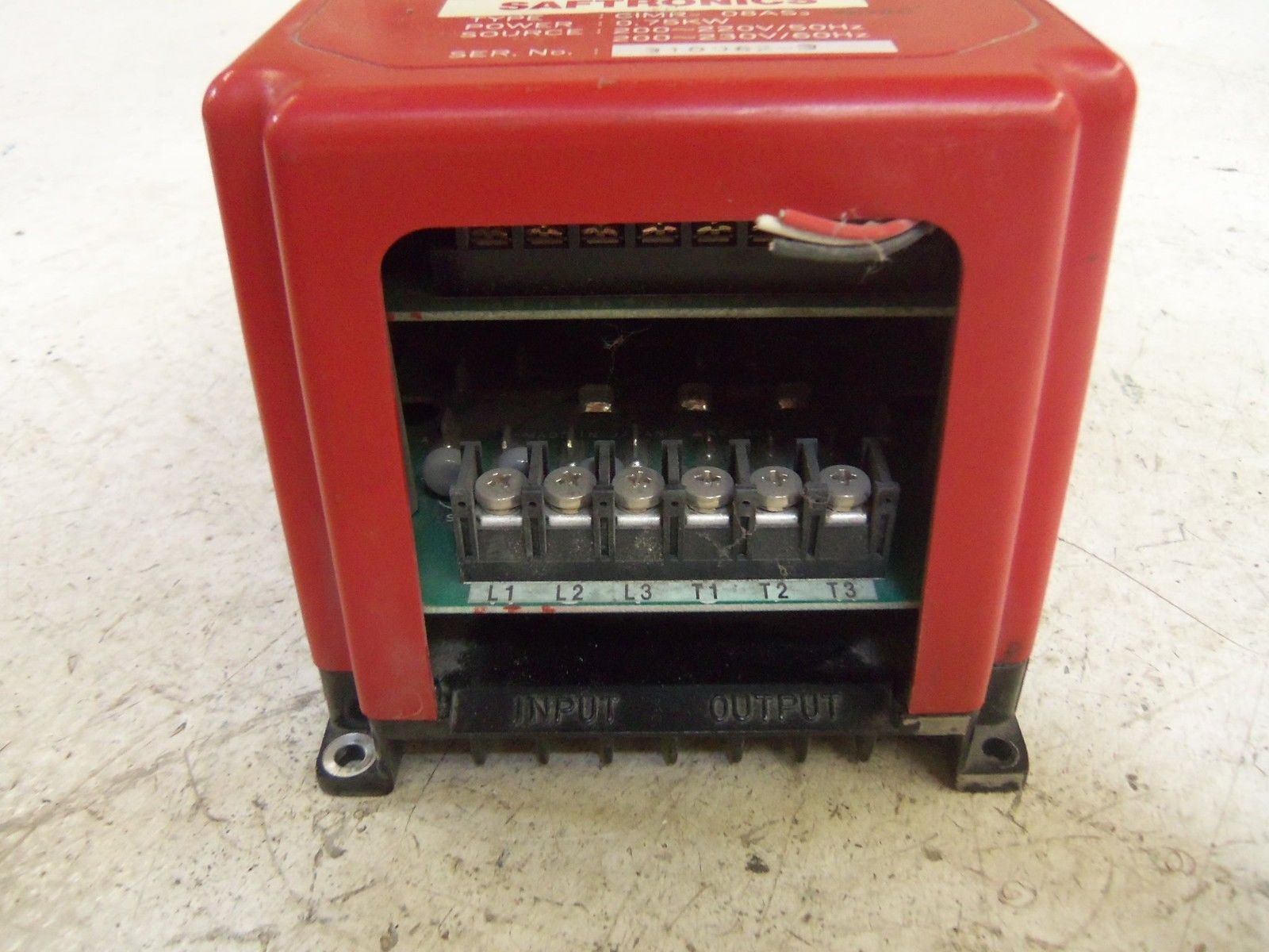 SAFTRONICS CIMR-08AS3-0020 DRIVE TRANSISTOR INVERTER UNMP