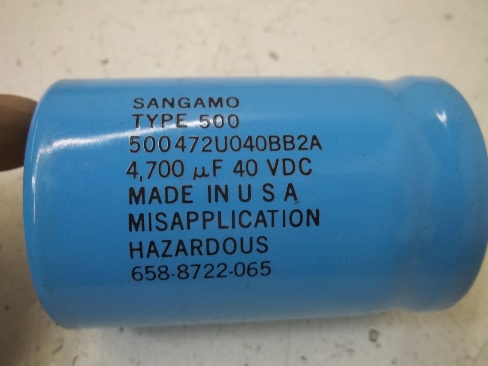 SANGAMO 500472U040BB2A CAPACITOR 4.700 40VDC UNMP