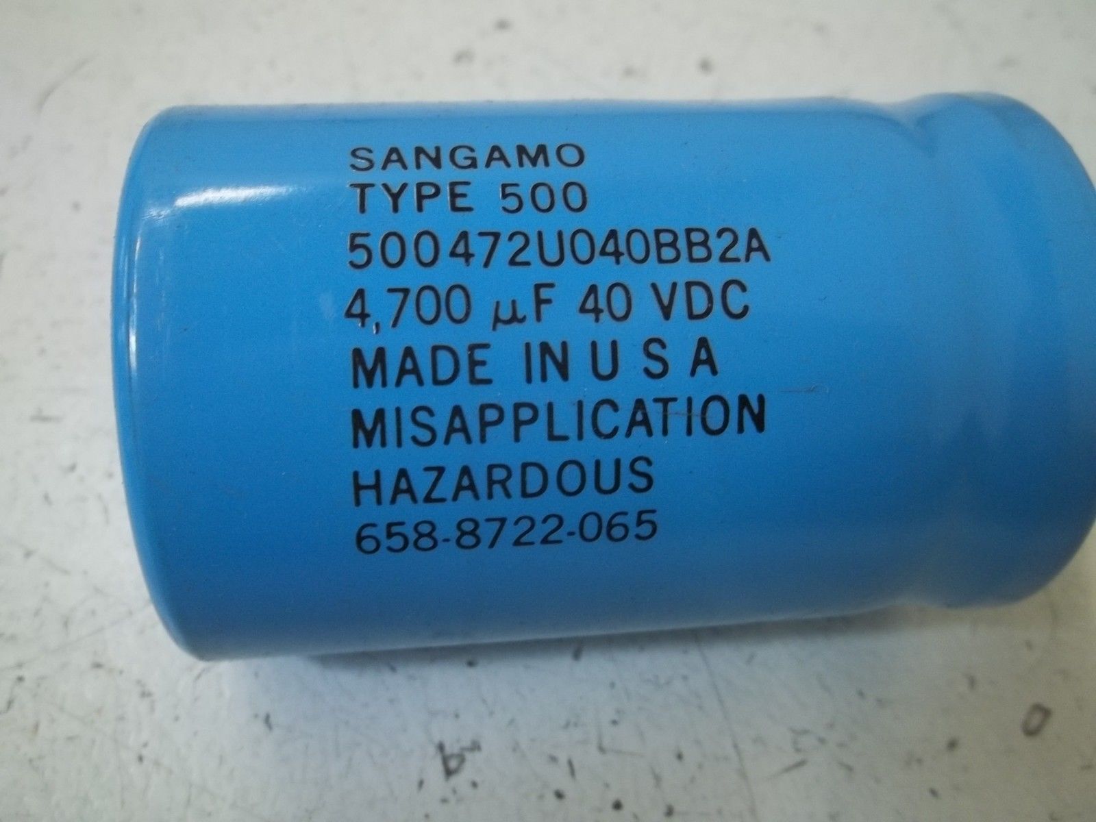 SANGAMO 500472U040BB2A CAPACITOR 4700UF 40VDC UNMP
