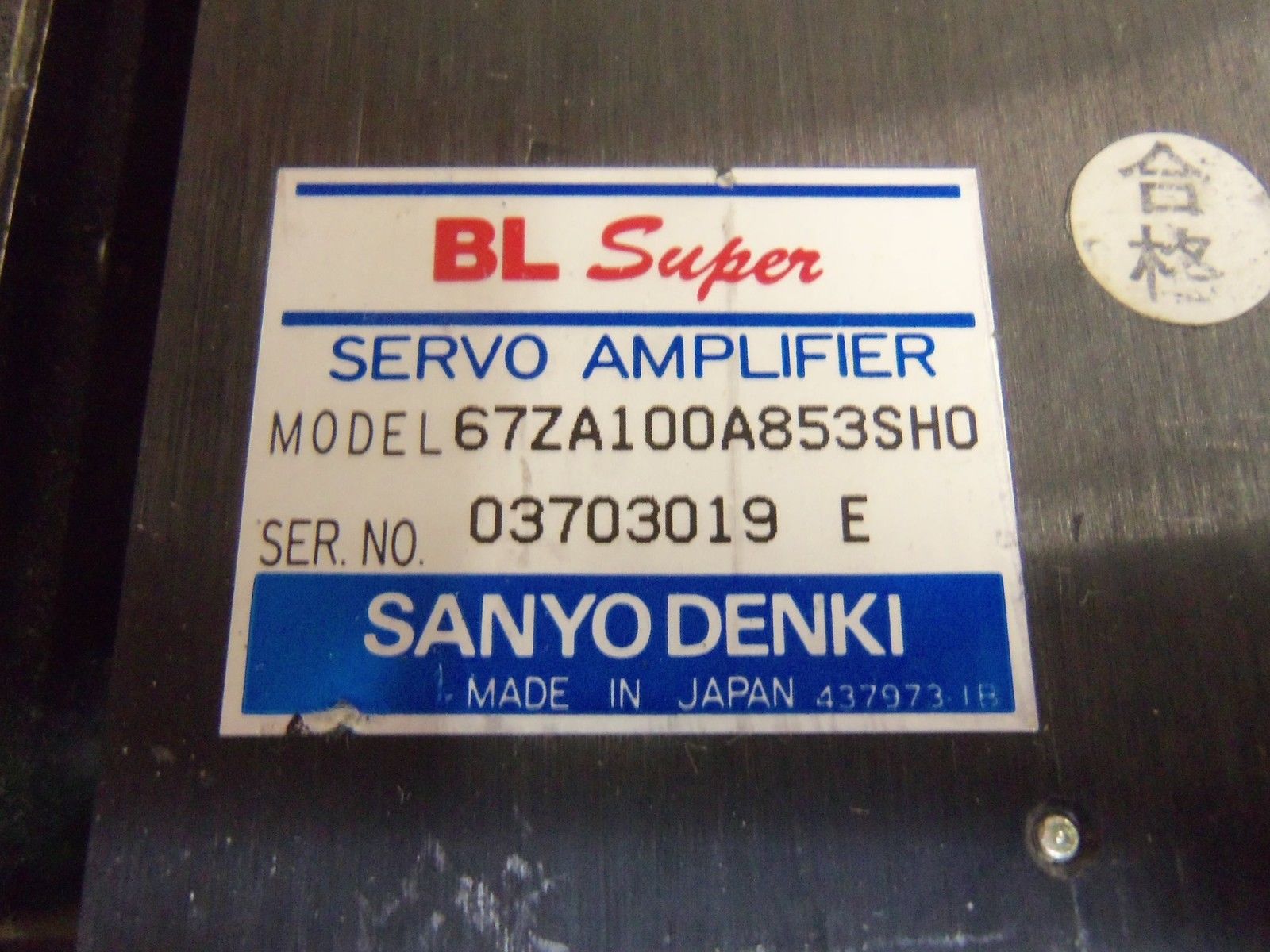 SANYO DENKI 67ZA100A853SH0 UNMP