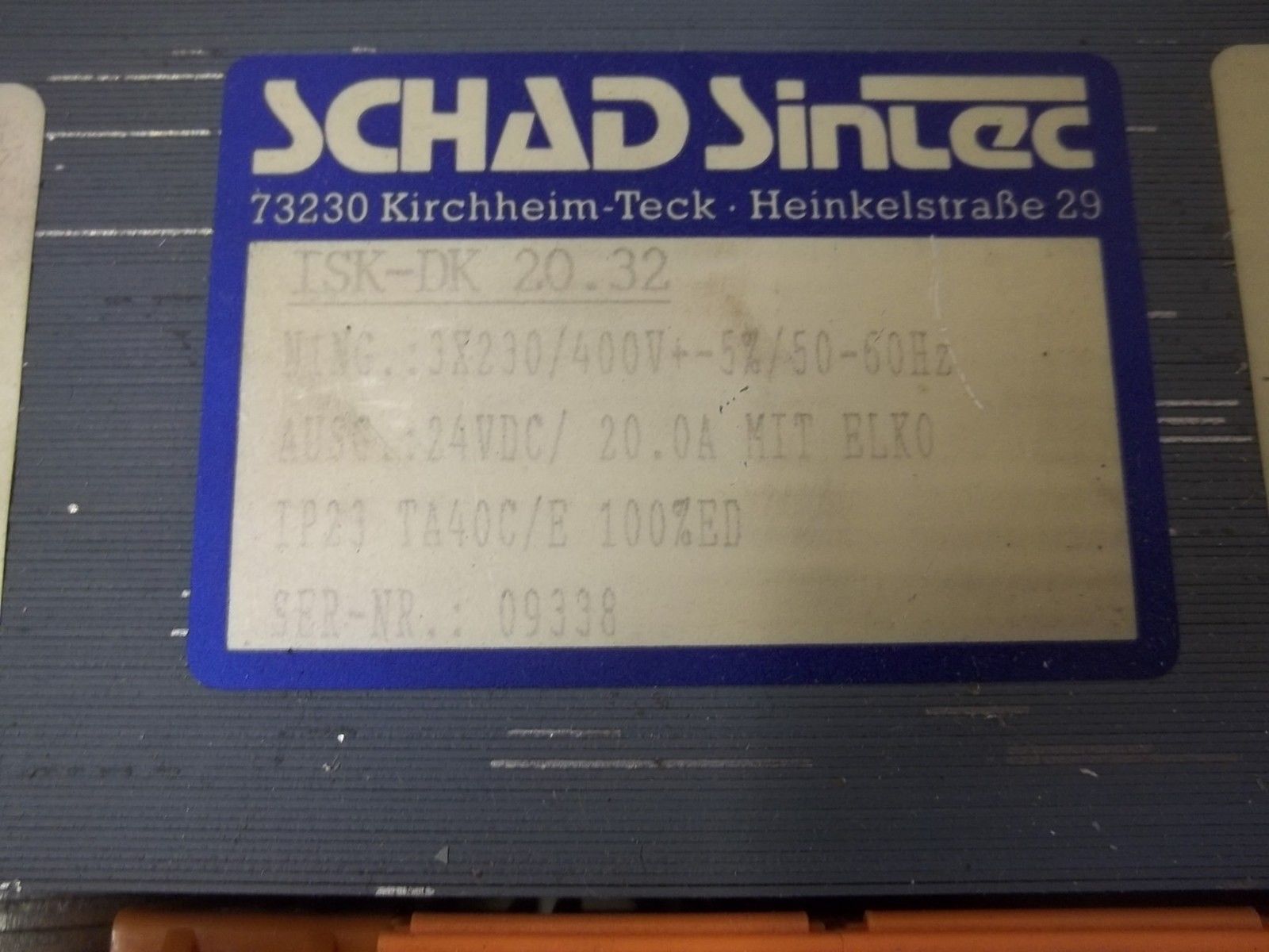 SCHAD ISK-DK-20.32 UNMP