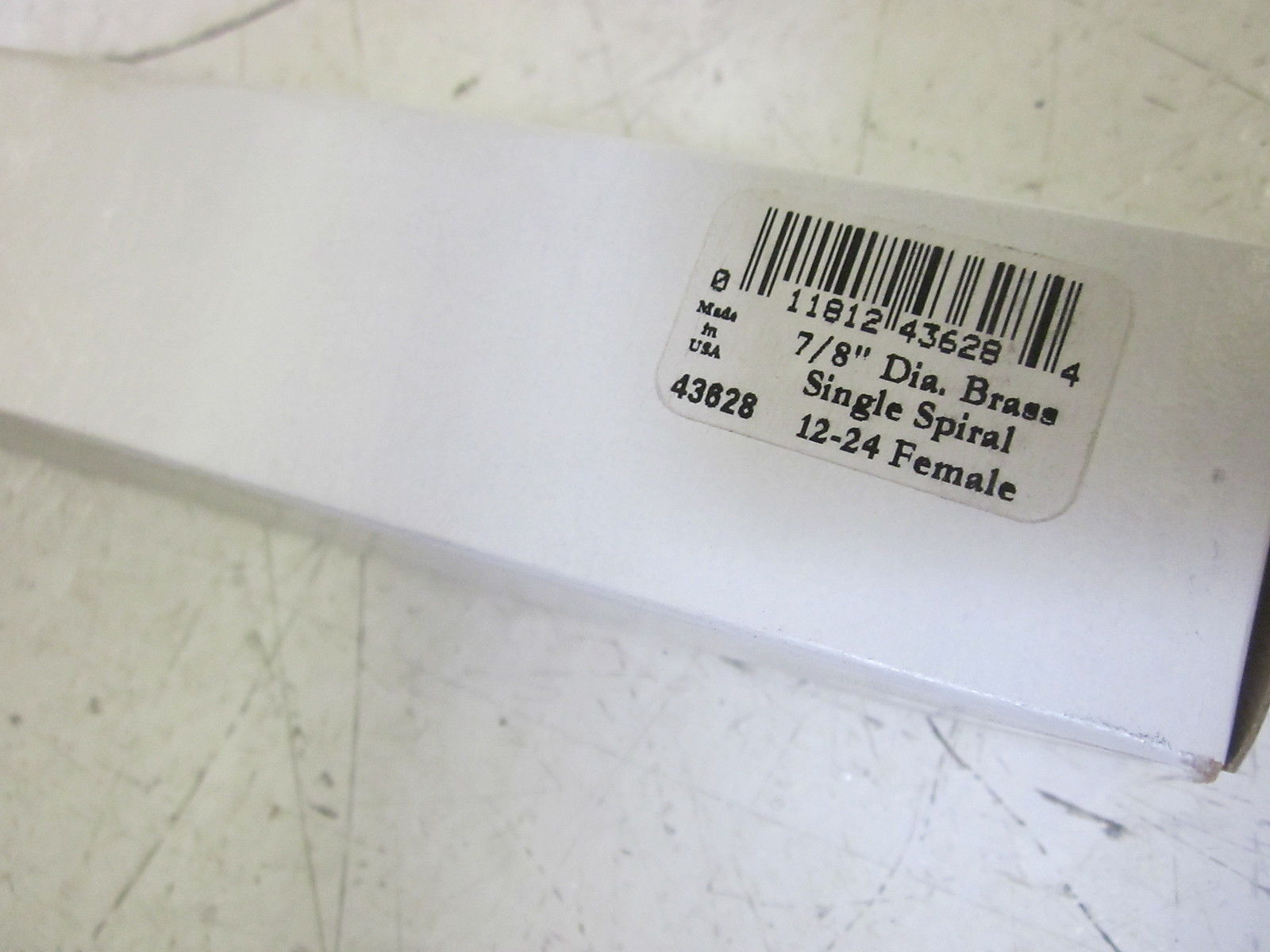 SCHAEFER 43628 BRASS SINGLE SPIRAL BRUSH  12-24 FEMALE 7/8"NSMP