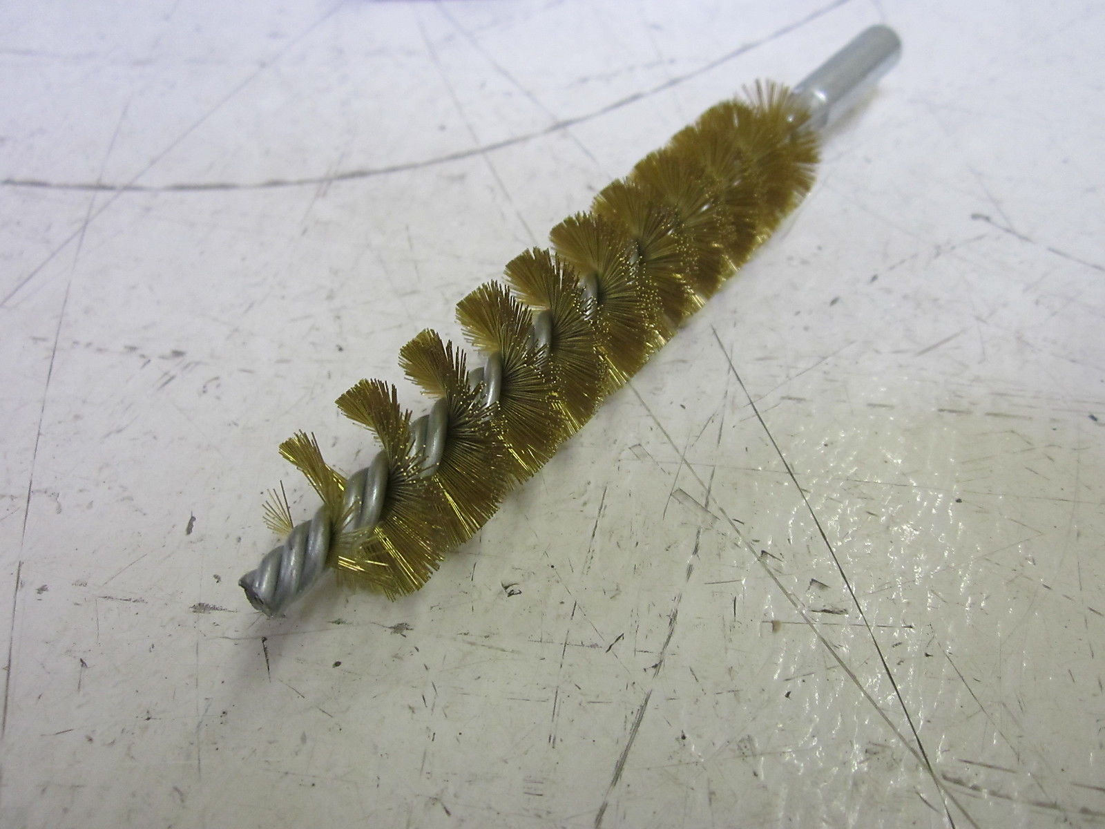 SCHAEFER 43628 BRASS SINGLE SPIRAL BRUSH  12-24 FEMALE 7/8"NSMP