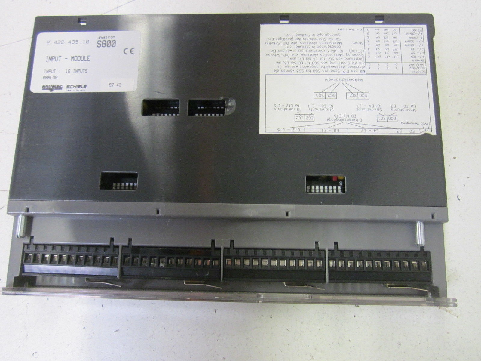 SCHIELE S800 INPUT-MODULE  NSMP