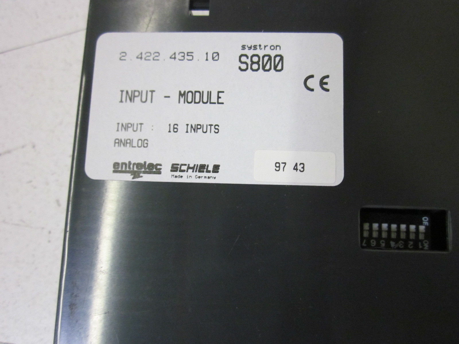 SCHIELE S800 INPUT-MODULE  NSMP