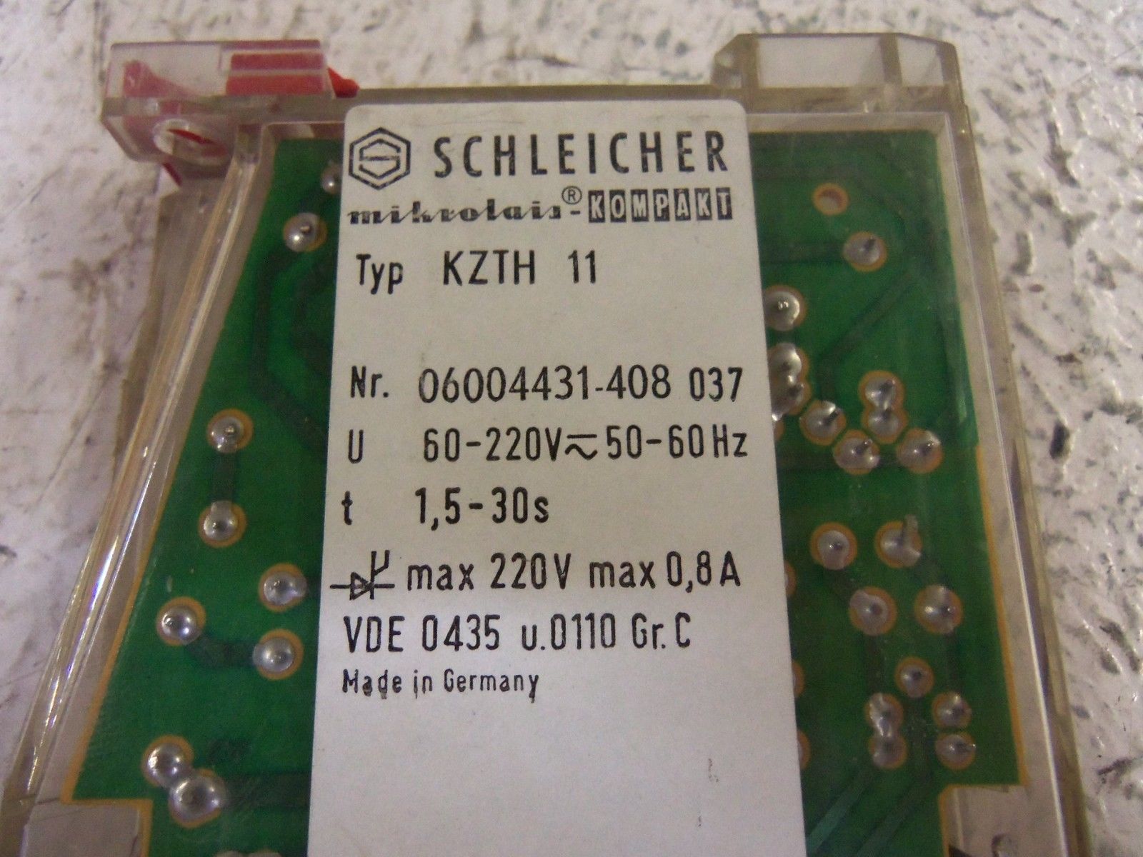 SCHLEICHER KZTH 11 RELAY UNMP