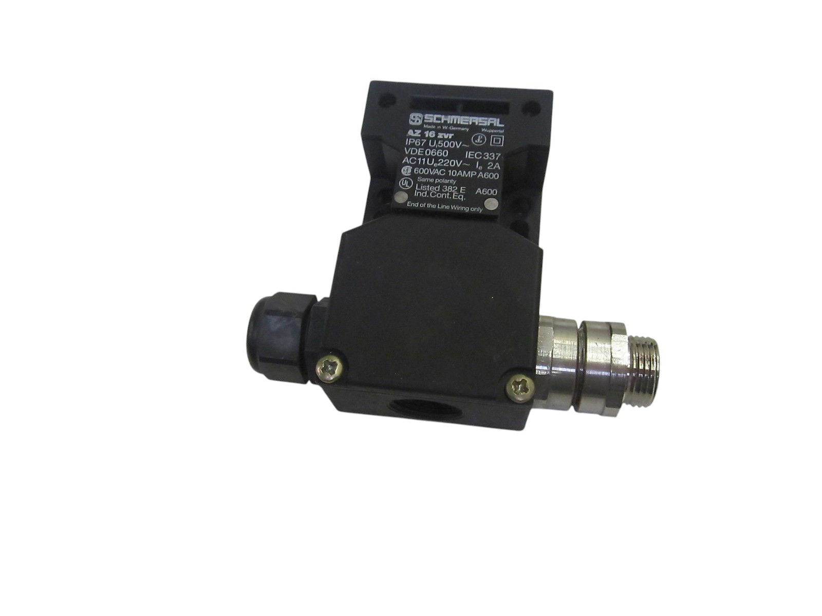 SCHMERSAL AZ 16 ZSR INTERLOCK SWITCH 10A 600V UNMP