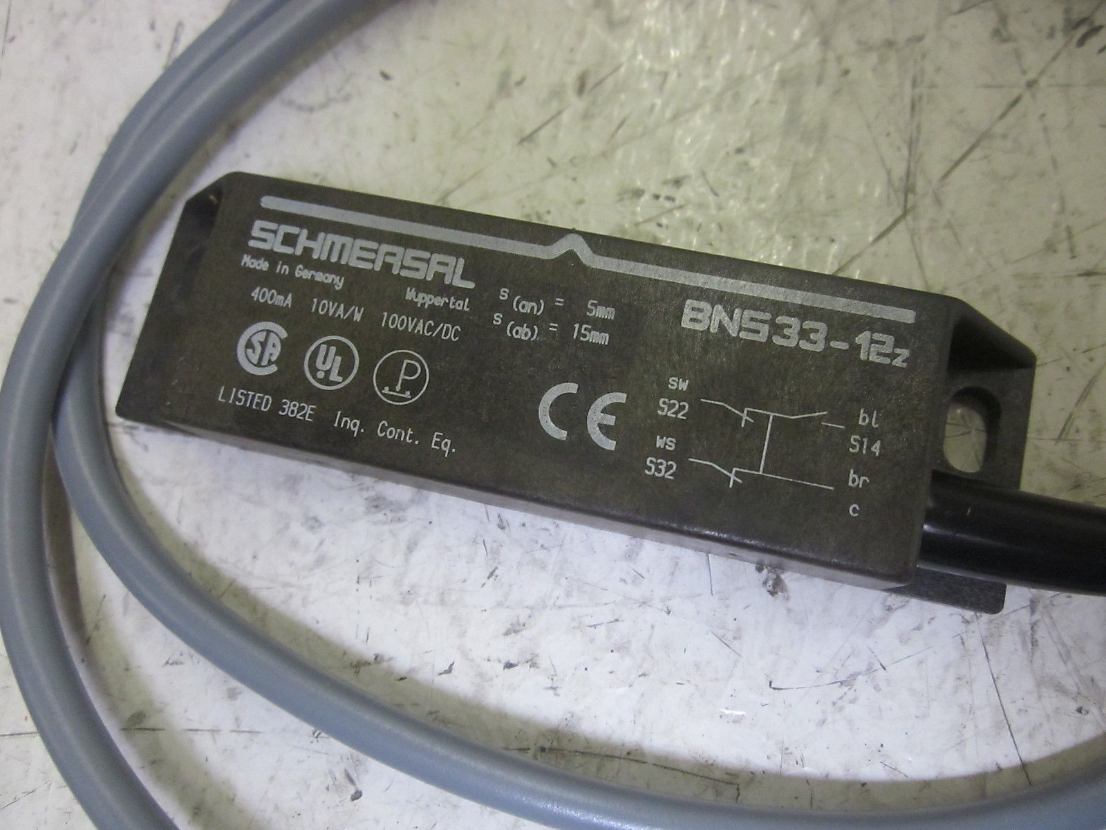 SCHMERSAL BN533-12Z 15MM RANGE SENSOR 100V UNMP