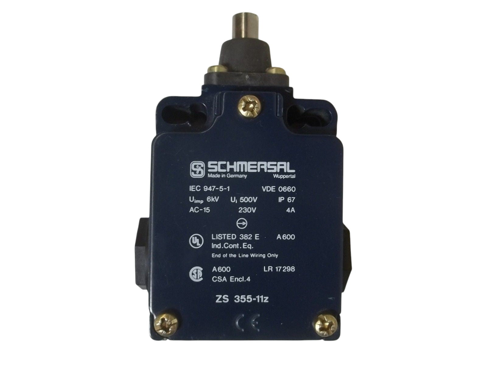 SCHMERSAL ZS 355-11Z LIMIT SWITCH NSNP