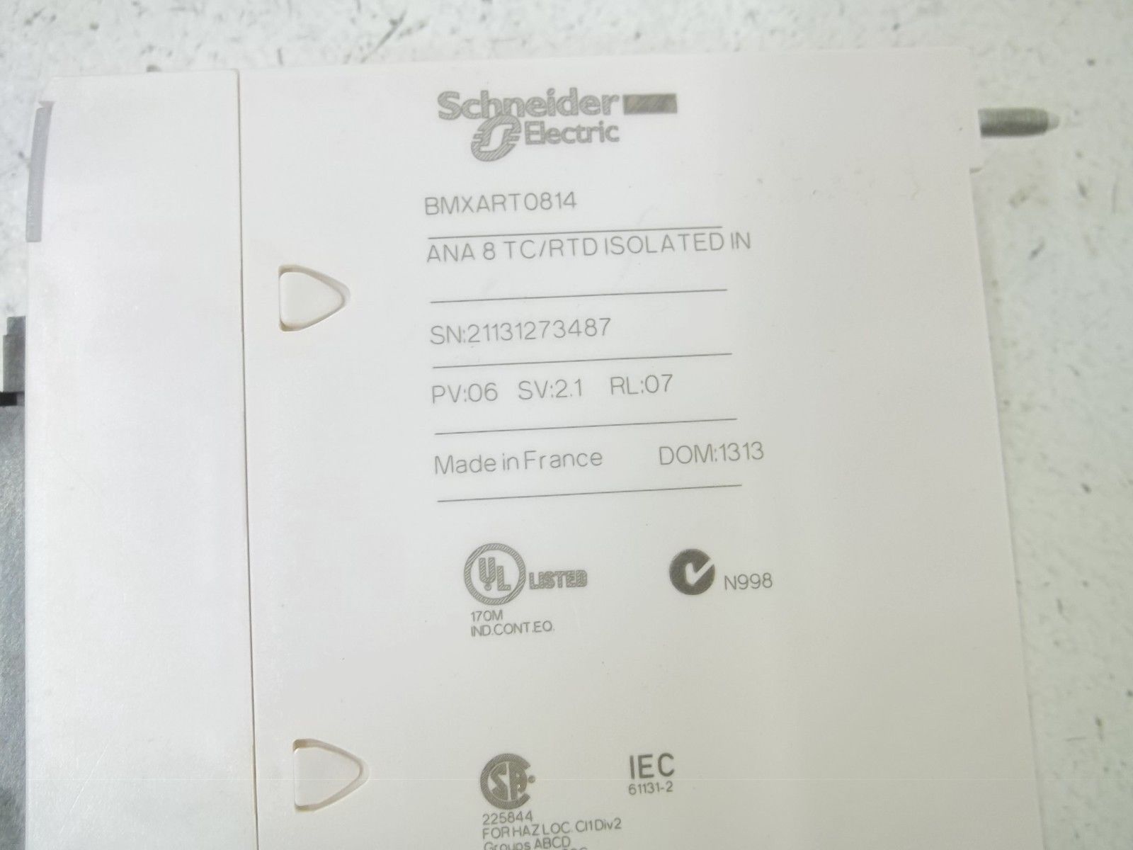 SCHNEIDER ELECTRIC BMXART0814 8 ENTREES TEMPERATURE ISOL. NSMP