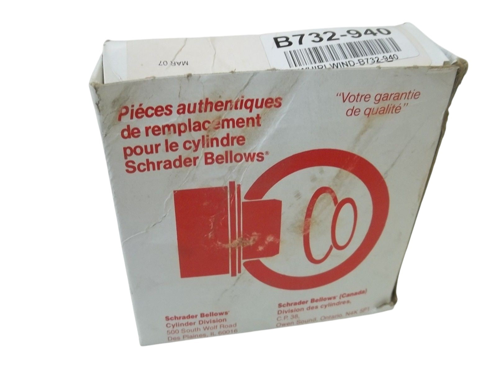 SCHRADER BELLOW B732-940 ROD SEAL KIT NSMP