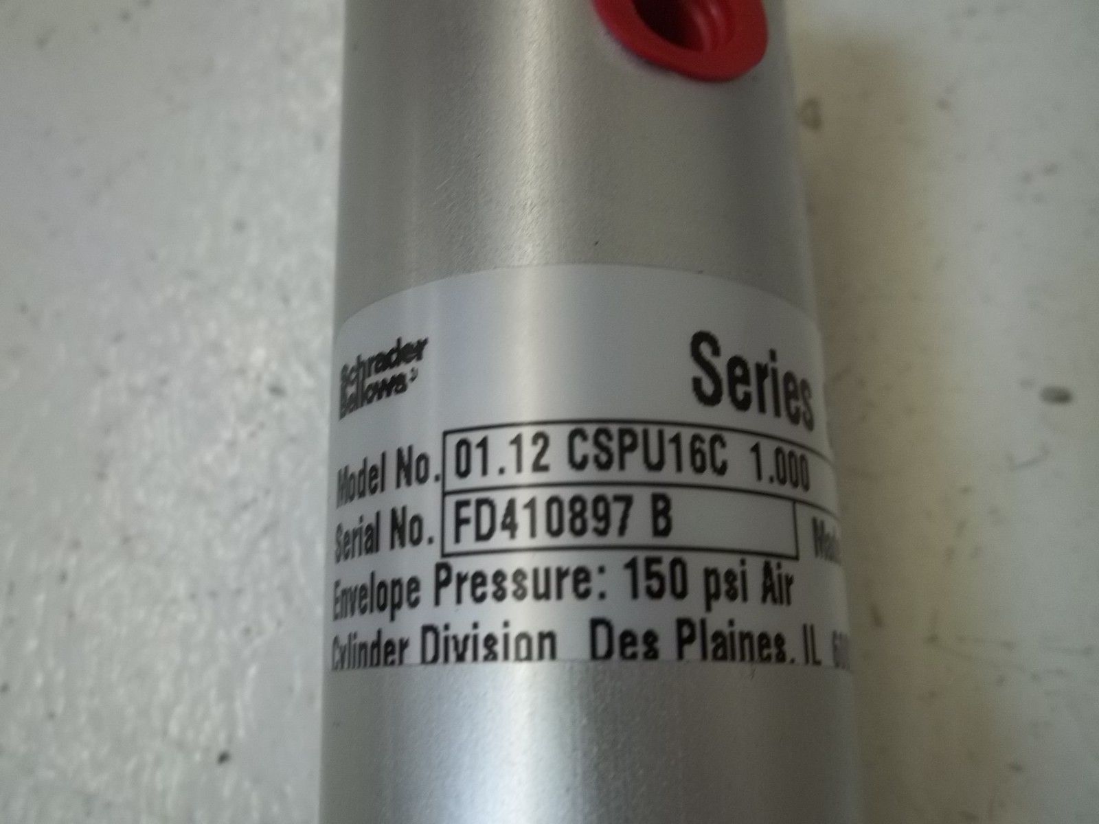 SCHRADER BELLOWS 01.12-CSPU16C-1.000 PNENUMATIC CYLINDER UNMP