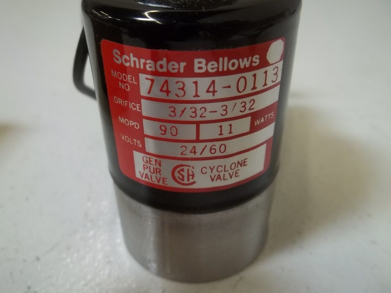 SCHRADER BELLOWS 74314-0113 3-WAY VALVE NC 24V NSMP