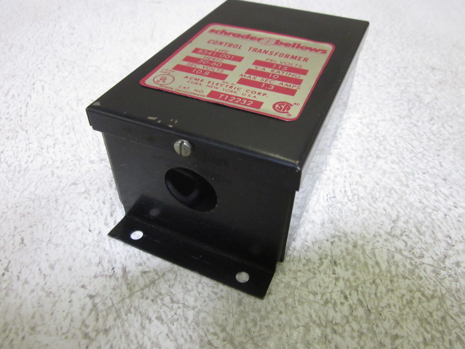 SCHRADER BELLOWS B341-001 115V TRANSFORMER CONTROL UNMP