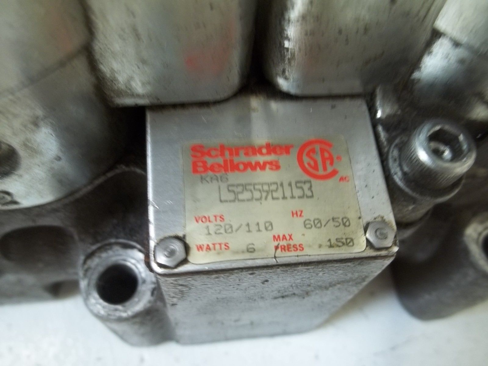 SCHRADER BELLOWS L2525921153 DOUBLE SOLENOID VALVE UNMP