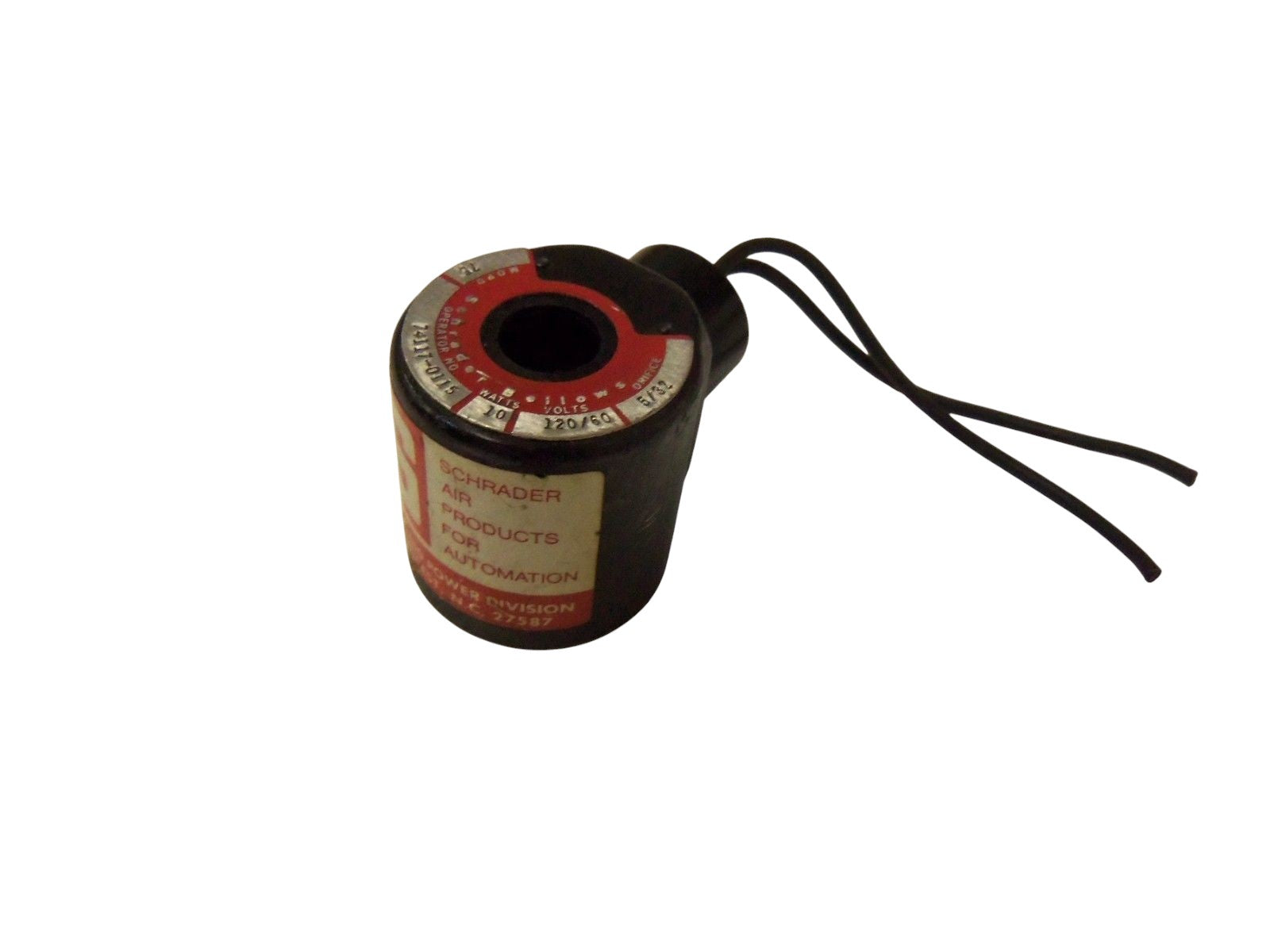 SCHRADER BELLOWS SOLENOID VALVE 74117-0115 AS IS