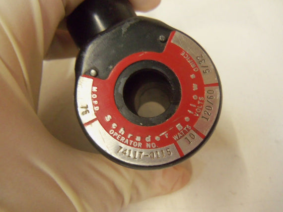 SCHRADER BELLOWS SOLENOID VALVE 74117-0115 *AS IS*