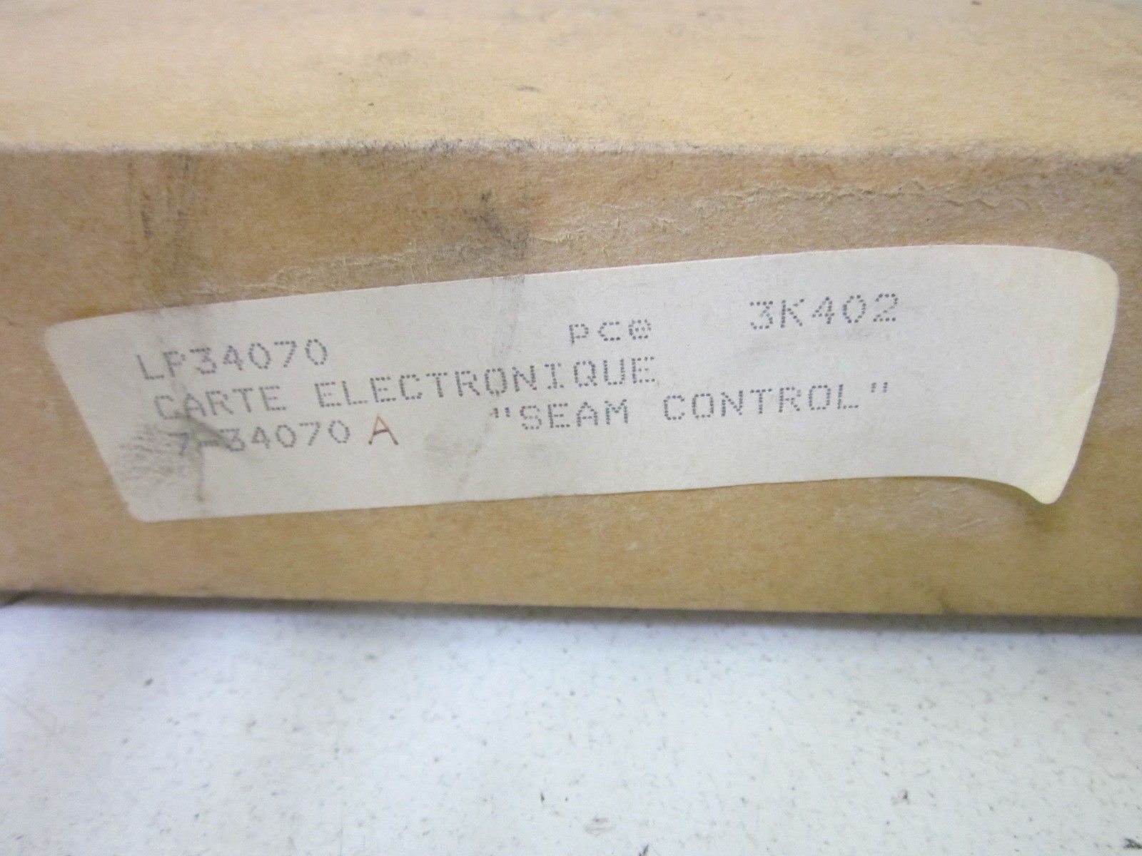 SEAM CONTROL 3-34070 UNMP