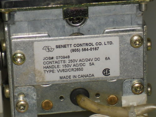 SENETT CONTROL W62/CR2650 *USED*
