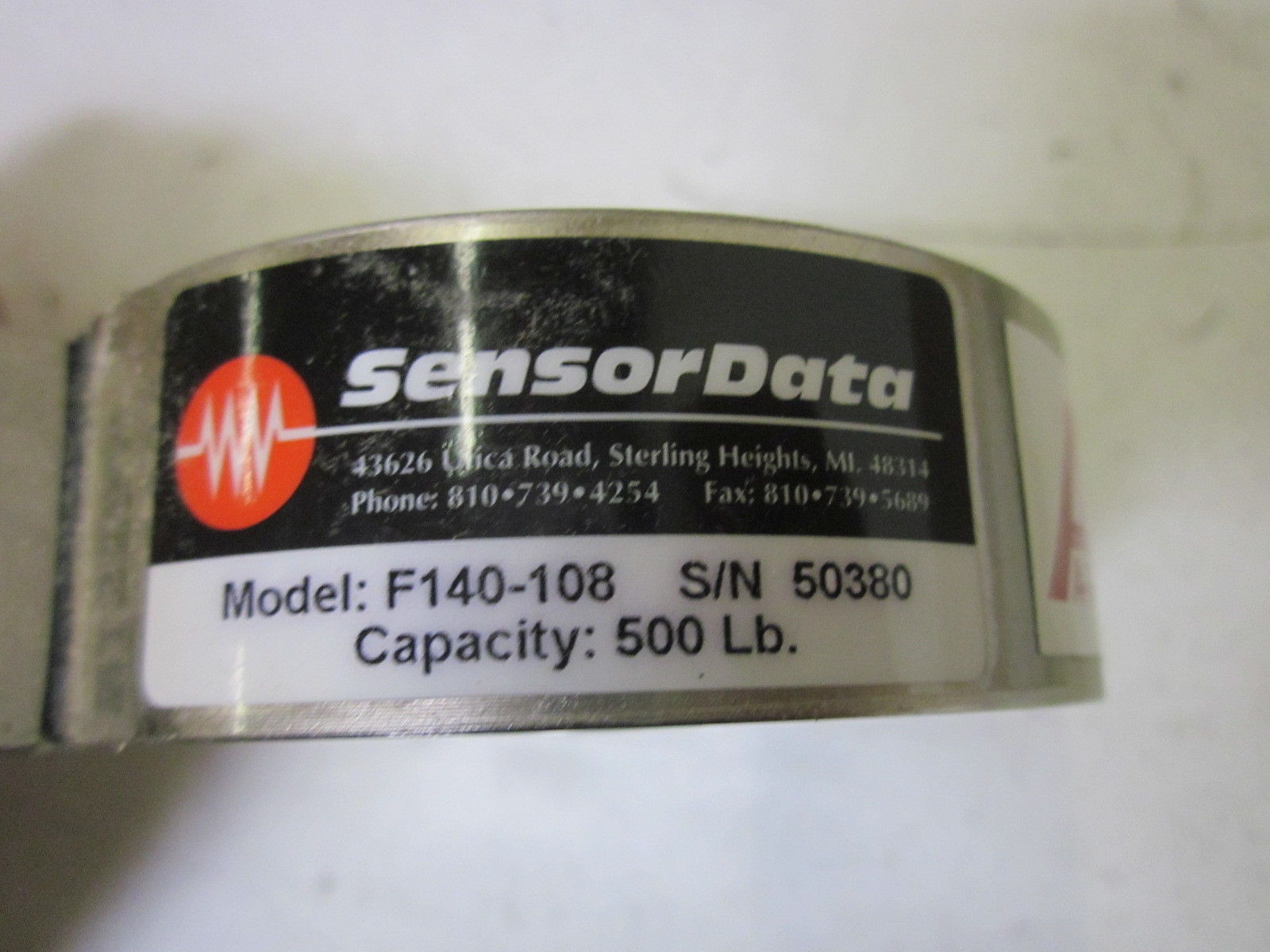 SENSOR DATA F140-108 NSMP