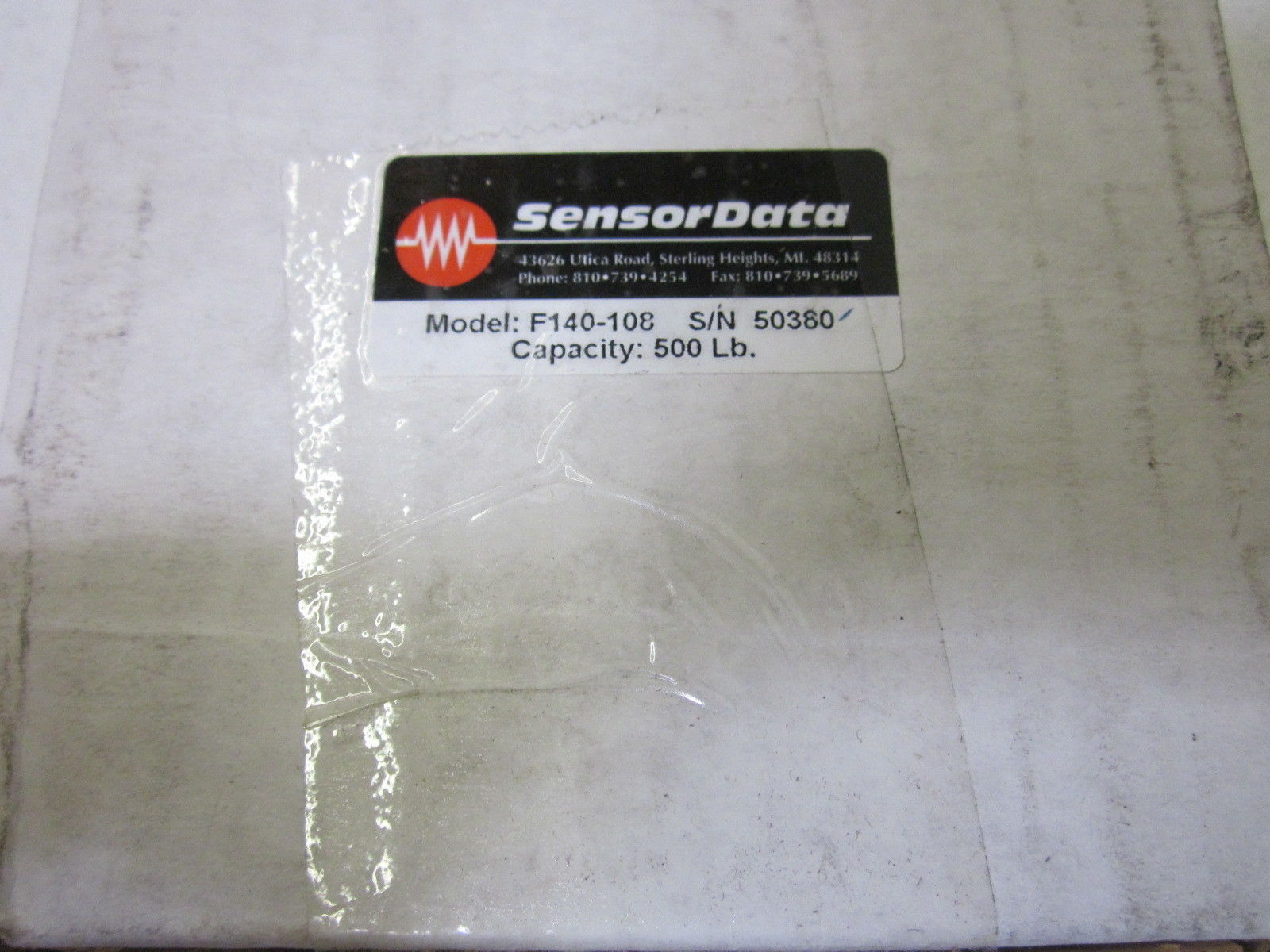 SENSOR DATA F140-108 NSMP