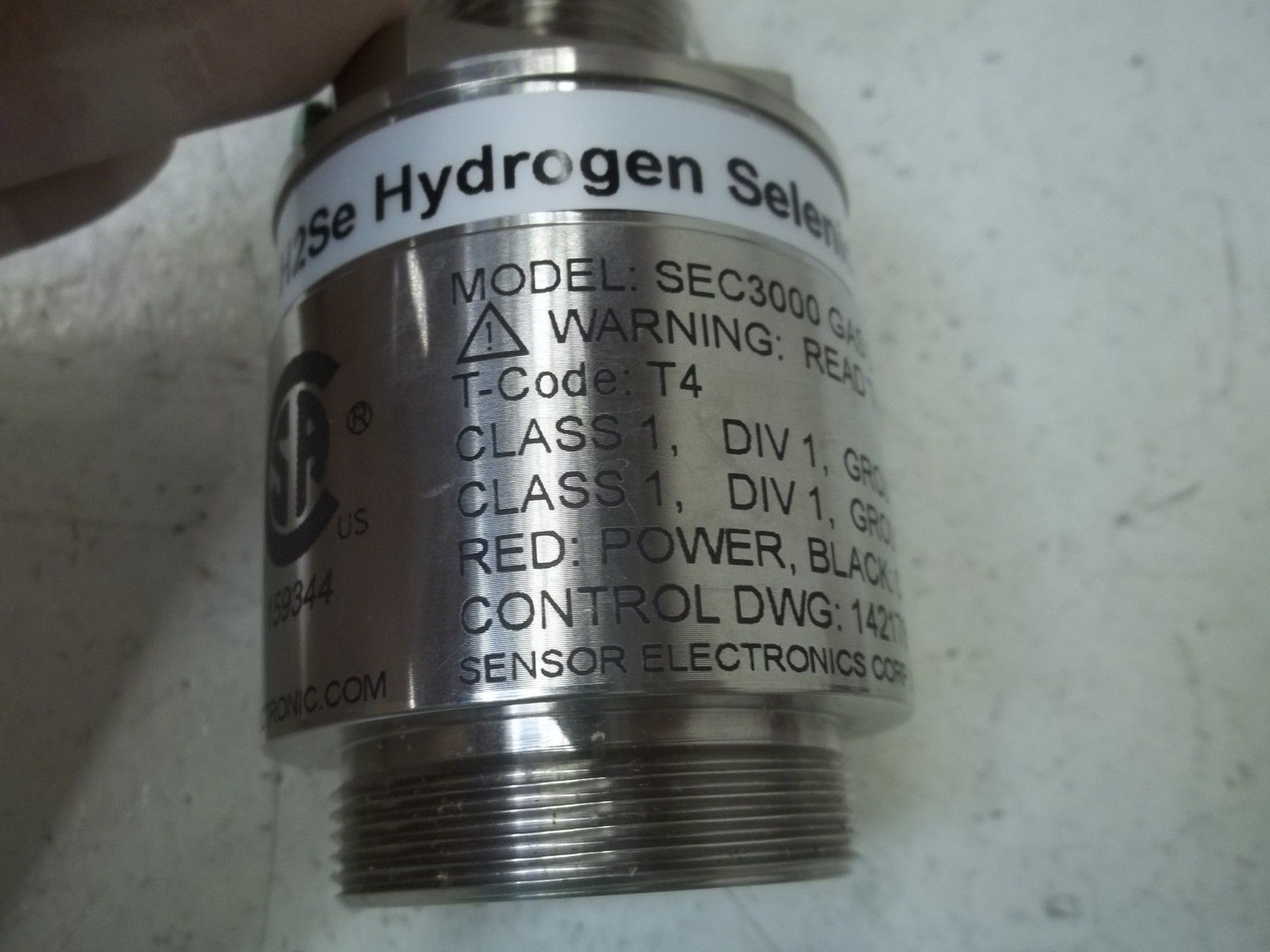 SENSOR ELECTRONICS SEC3000 4-20 SENSOR W/12" WIRE NSMP