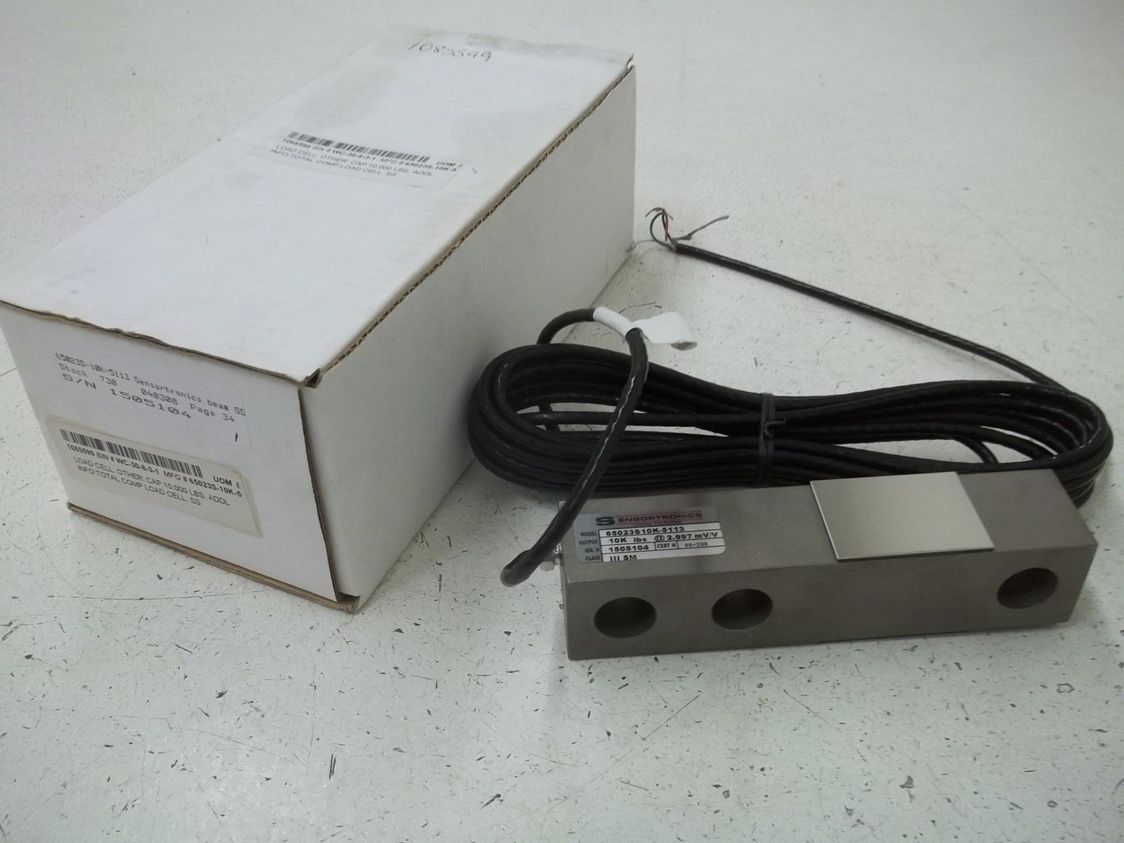 SENSORTRONICS 65023S10K-5113 LOAD CELL 10K LBS. NSMP