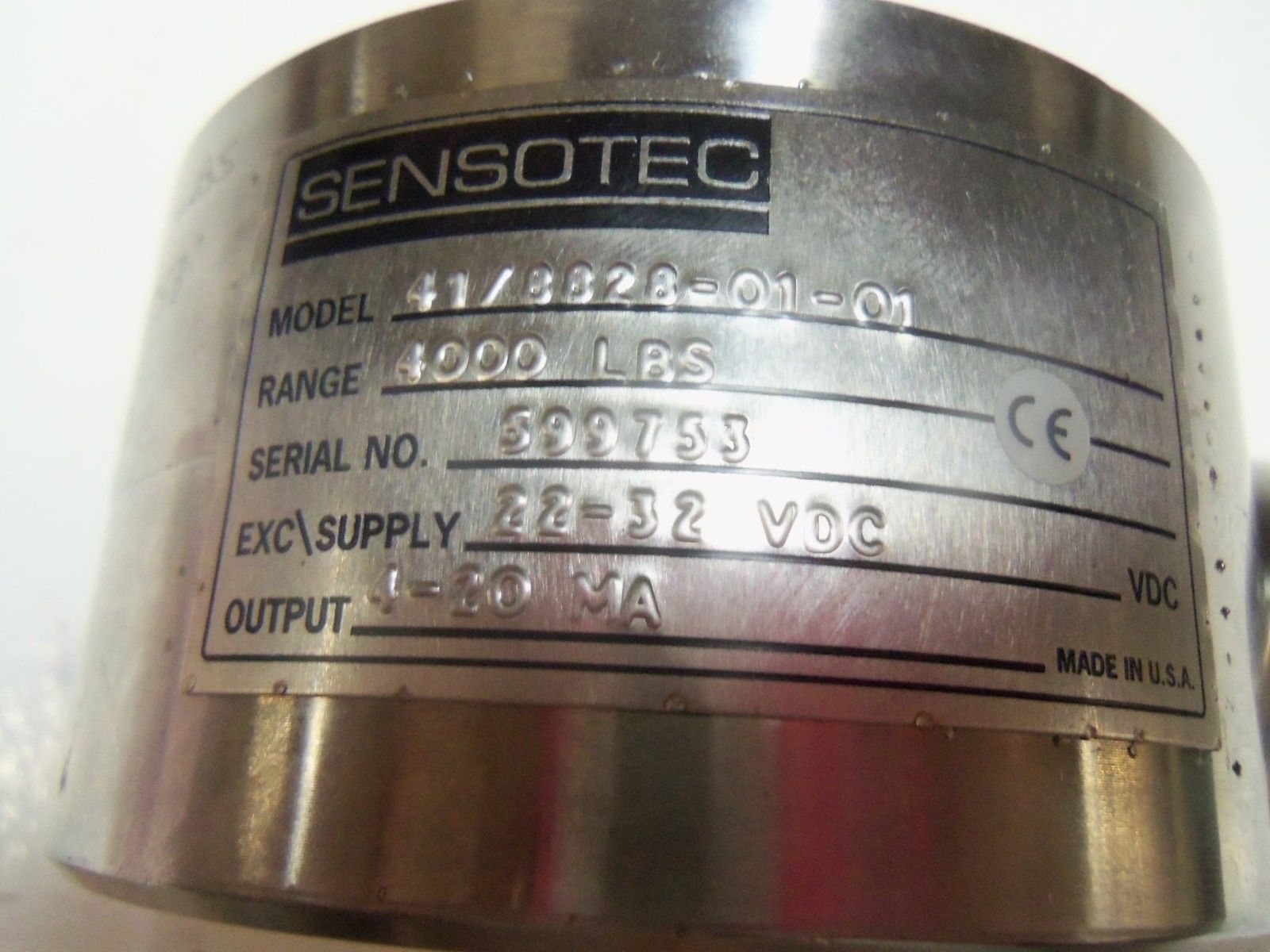 SENSOTEC 41/8828-01-01 LOAD CELL UNMP
