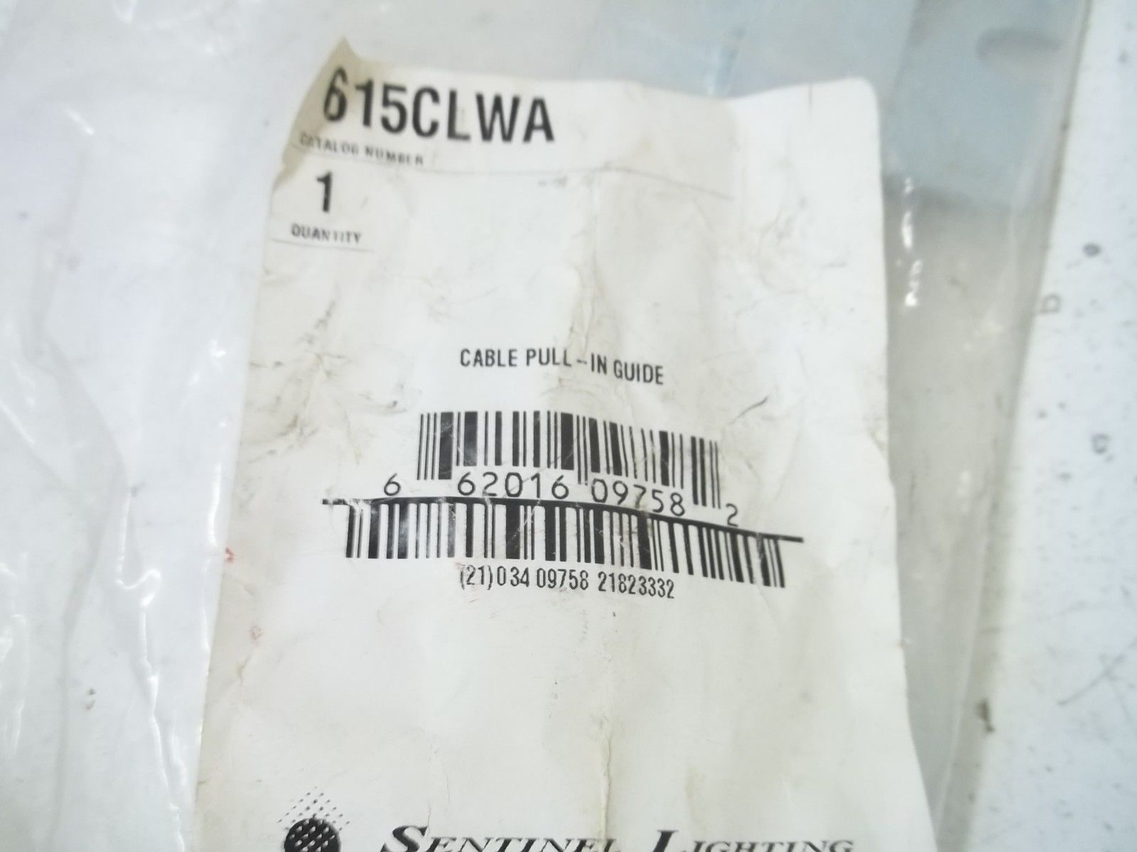 SENTINEL 615CLWA CABLE PULL-IN GUIDE NSMP