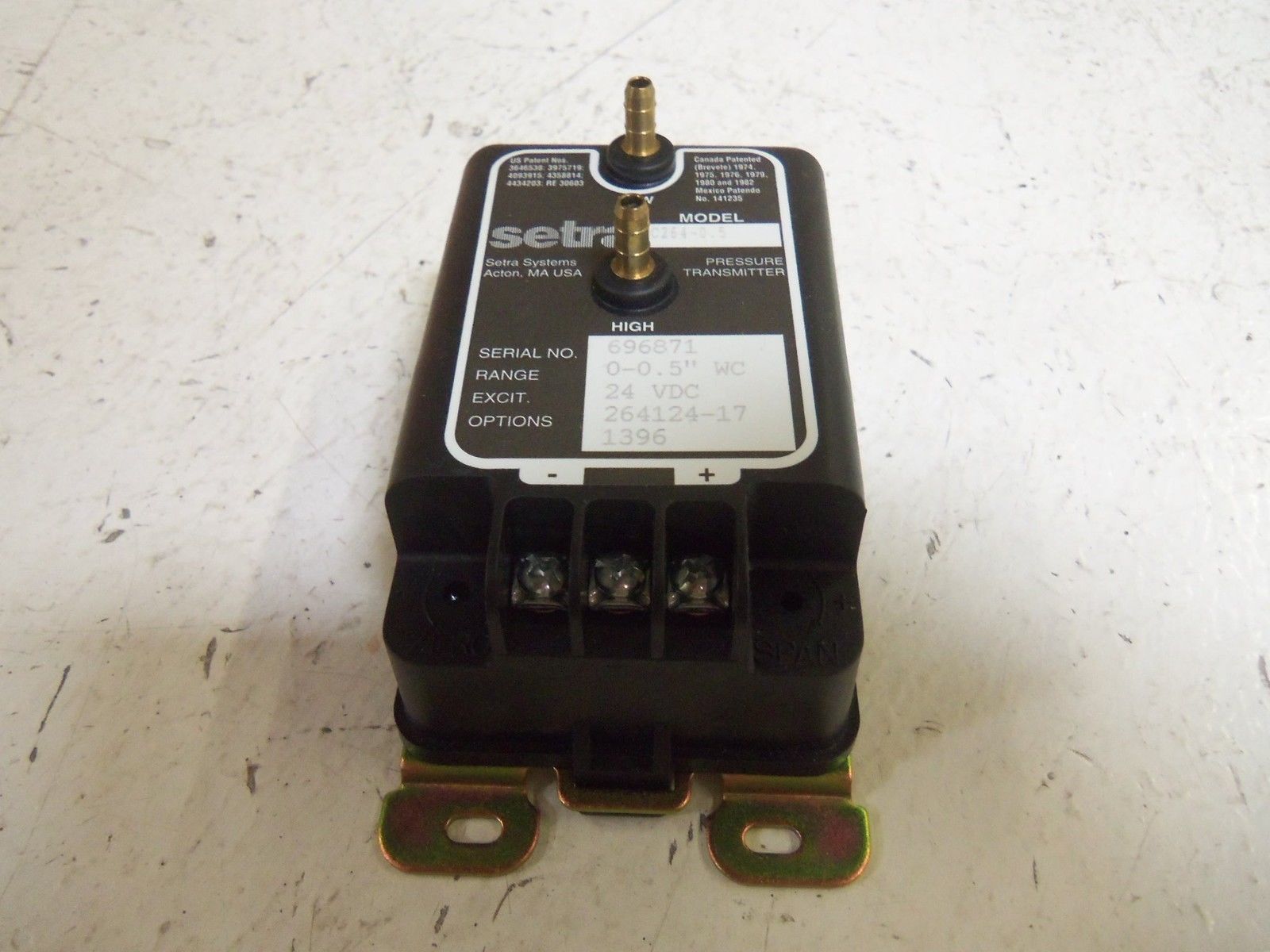 SETRA C264-0.5 PRESSURE TRANSDUCER NSNP