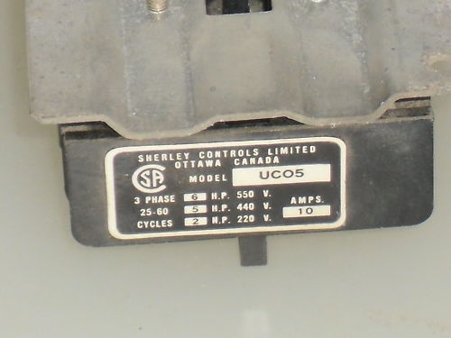 SHERLEY CONTROLS   UC05 *USED*
