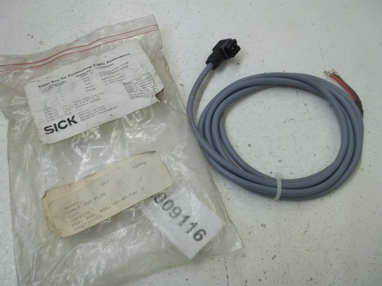 SICK 2009116 CABLE AND PLUG NSMP