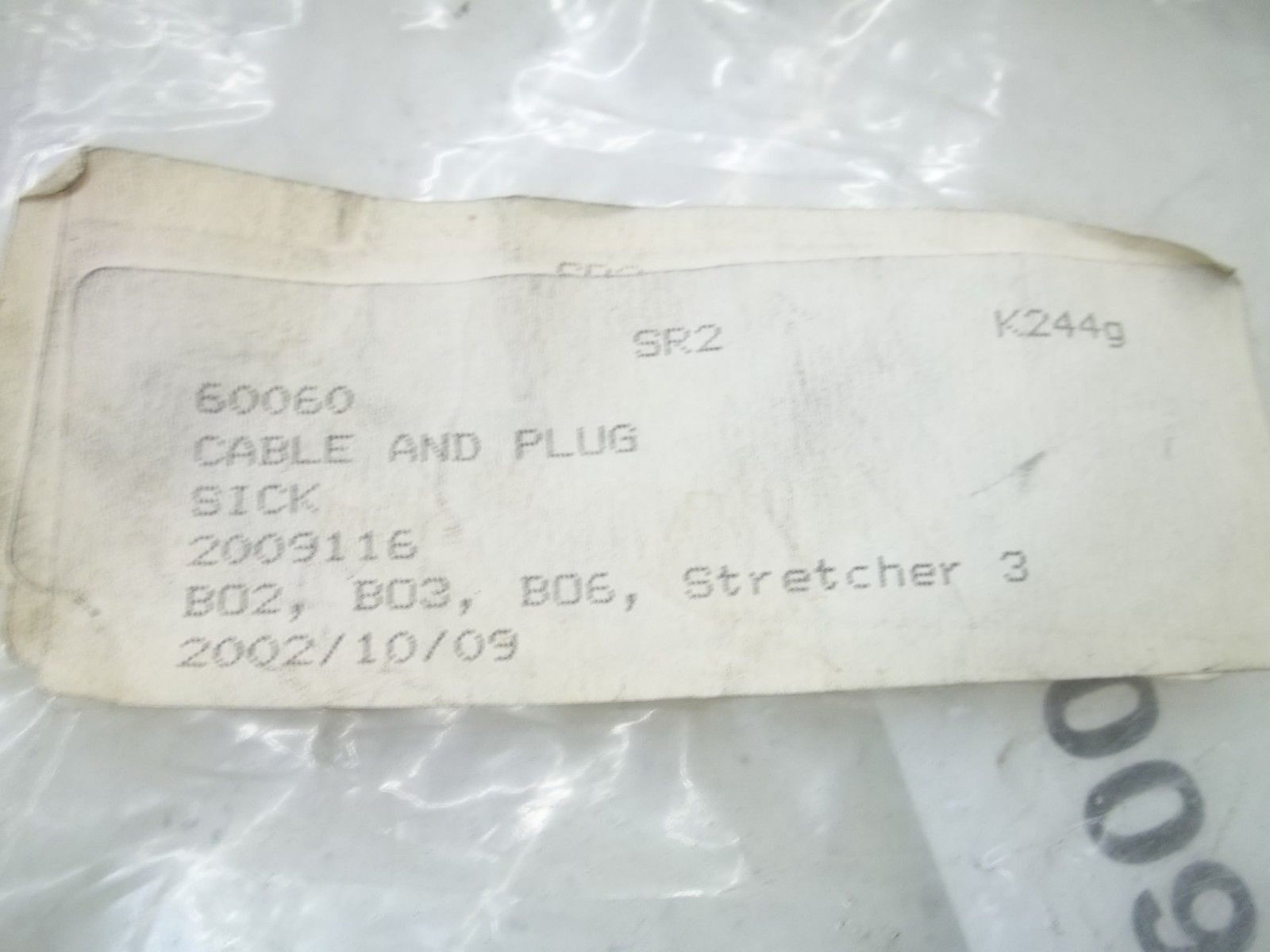 SICK 2009116 CABLE AND PLUG NSMP