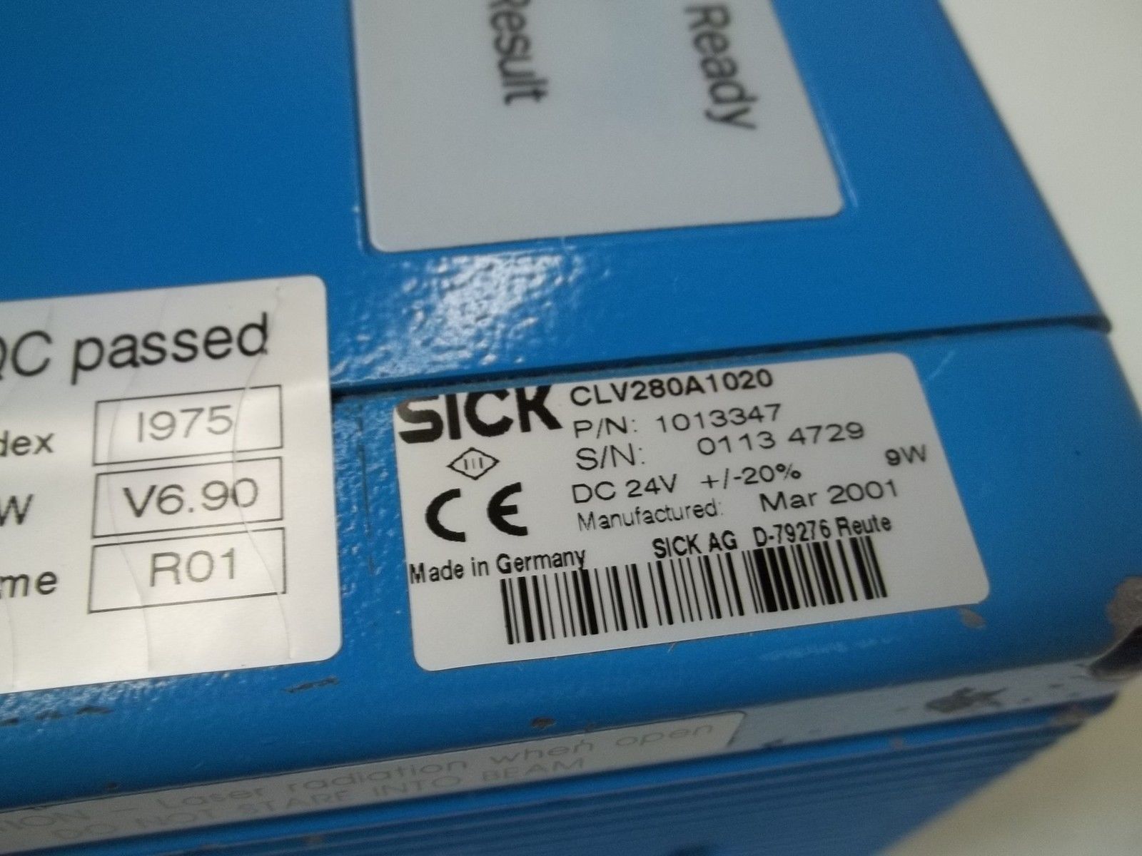 SICK CLV280A1020 BARCODE  SCANNER  (AS PICTURED)UNMP