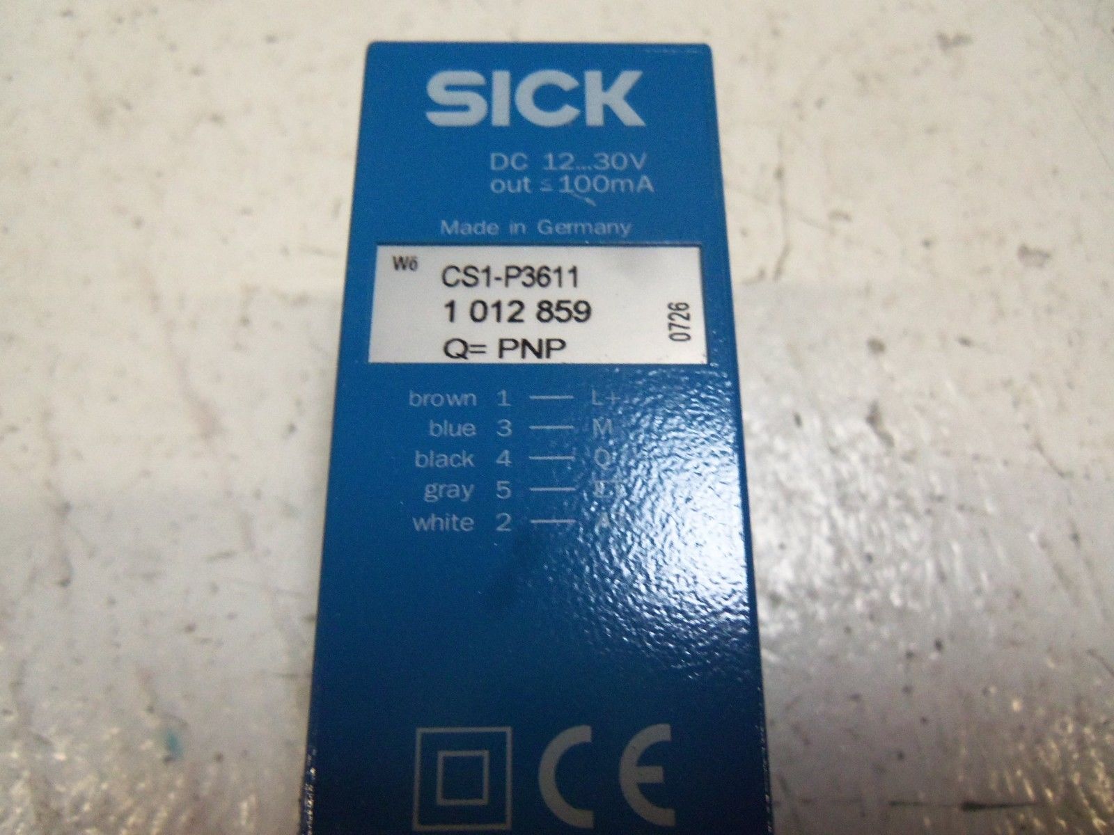 SICK CS1-P3611 PHOTOELECTRIC SENSOR NSMP